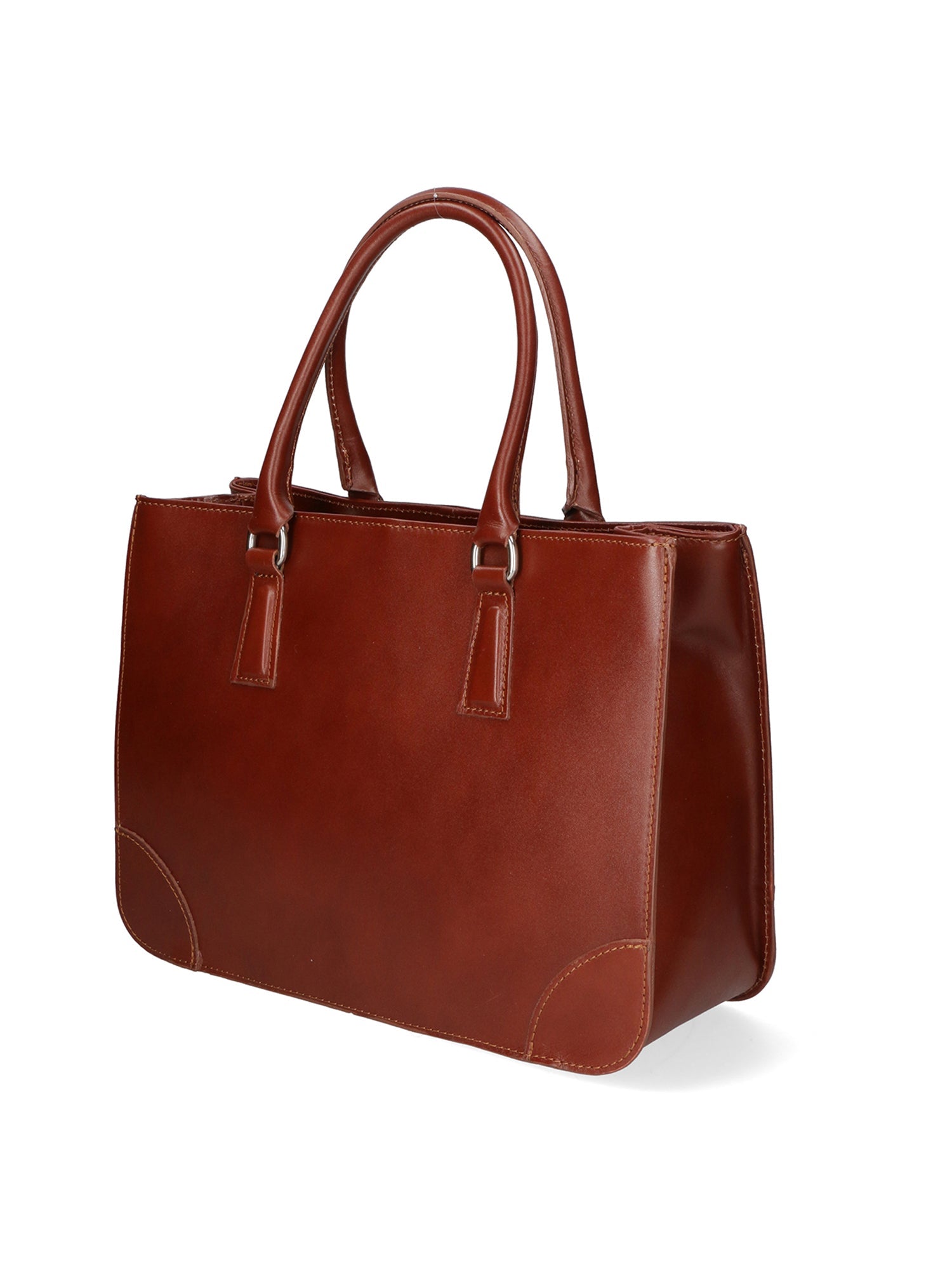 Fiorenza Borsa a mano da donna Vera pelle 9113-MARRONE BROWN Chiara Ferretti