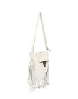 Solana Borsa a tracolla da donna Vera pelle 1518-BIANCO Chiara Ferretti