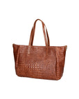 Lorella Borsa a spalla da donna Vera pelle croco 06499-040 MARMO SCURO Chiara Ferretti