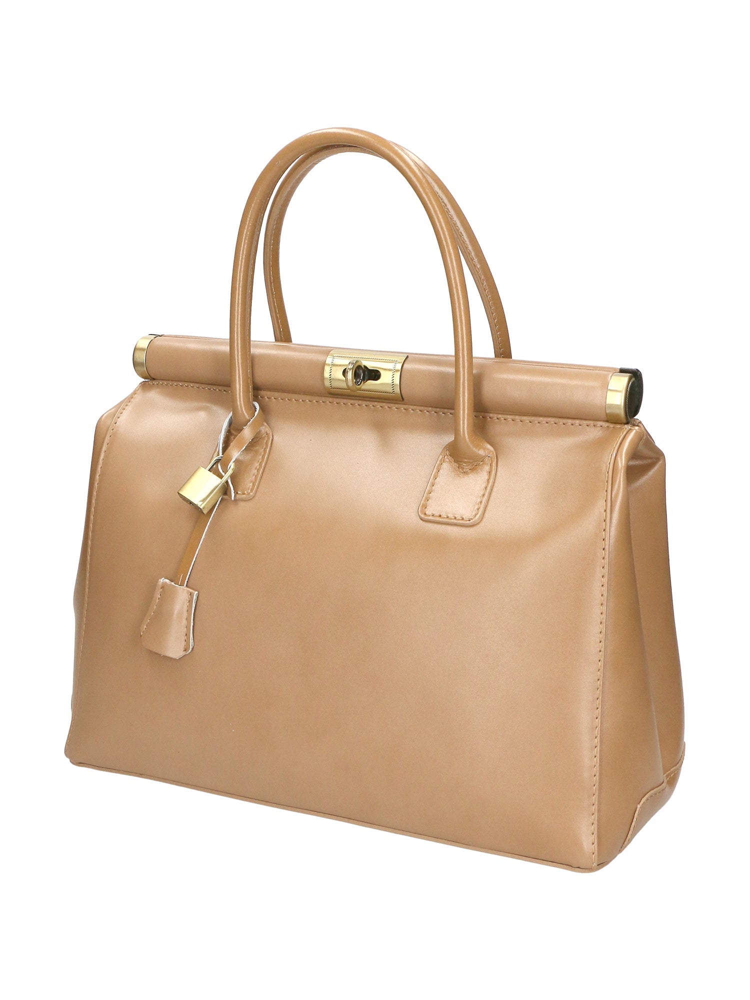 Federica Borsa a mano da donna Vera pelle 9106-FANGO TAUPE Chiara Ferretti