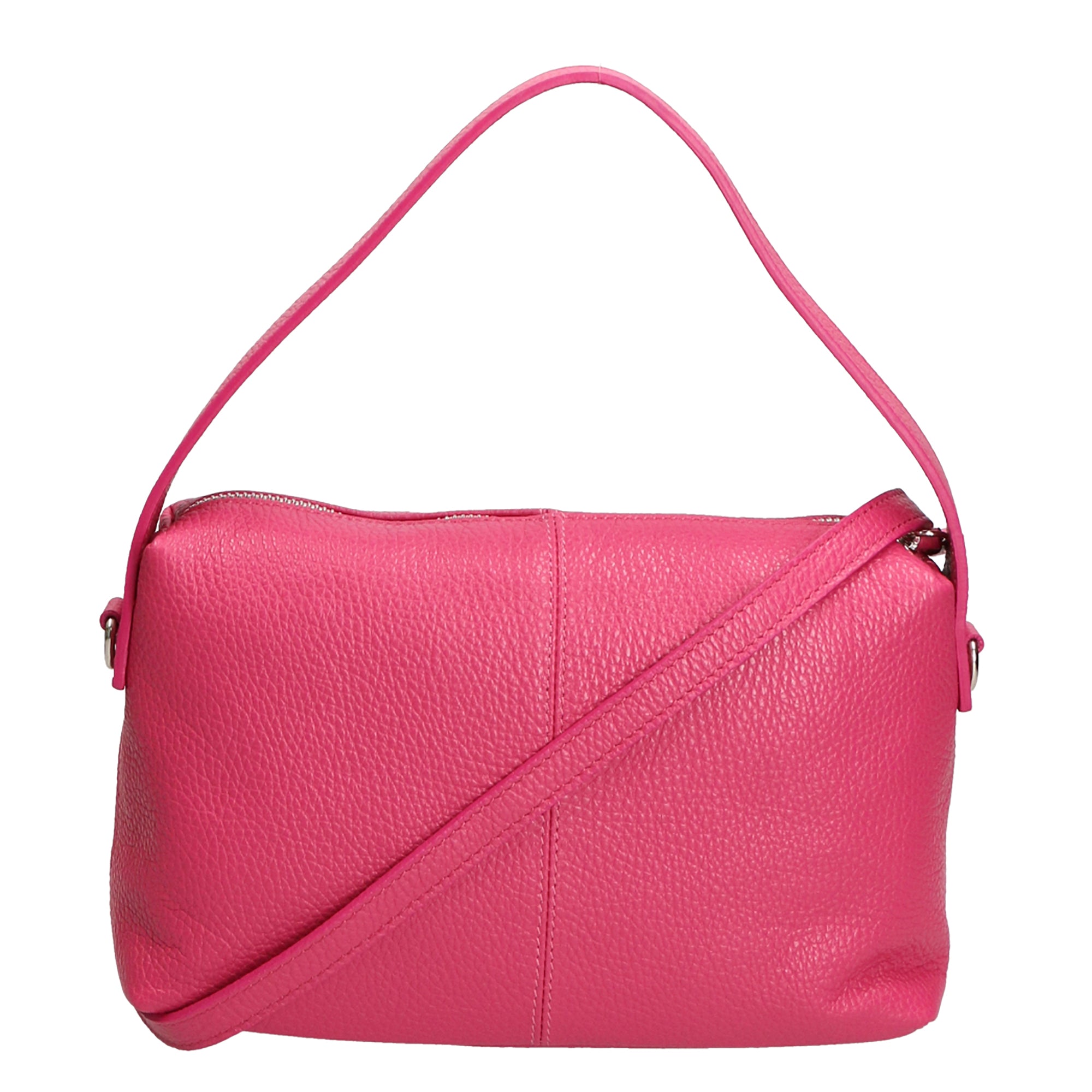 Damenhandtasche aus echtem Leder, hergestellt in Italien, 29 x 23 x 17 cm