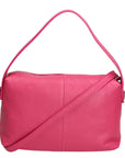Damenhandtasche aus echtem Leder, hergestellt in Italien, 29 x 23 x 17 cm
