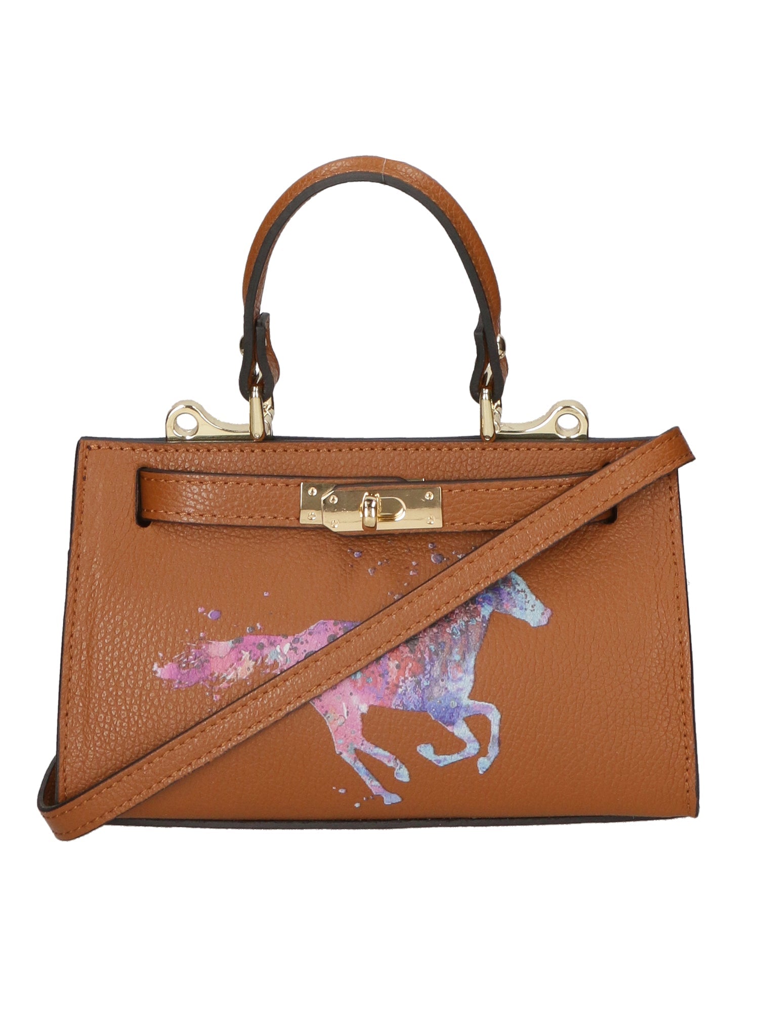 Noel Borsa a mano da donna Vera pelle 04265-D17 CUOIO SCURO DARK COGNAC Chiara Ferretti