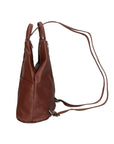 Erika Zaino da donna in vera pelle Casual 80072-MARRONE Chiara Ferretti