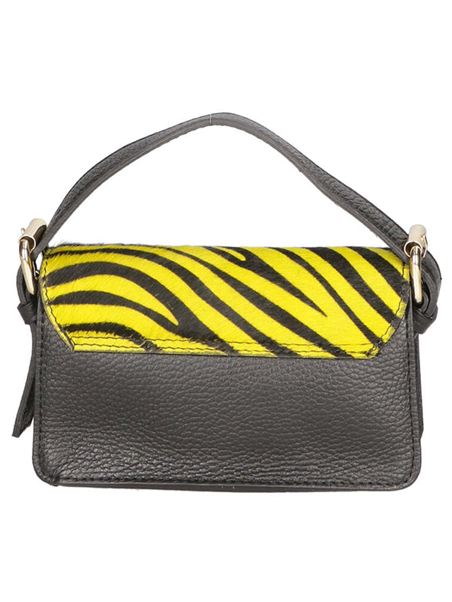 Aleide Borsa a mano da donna Vera pelle 04858-ZEBRA GIALLO Chiara Ferretti