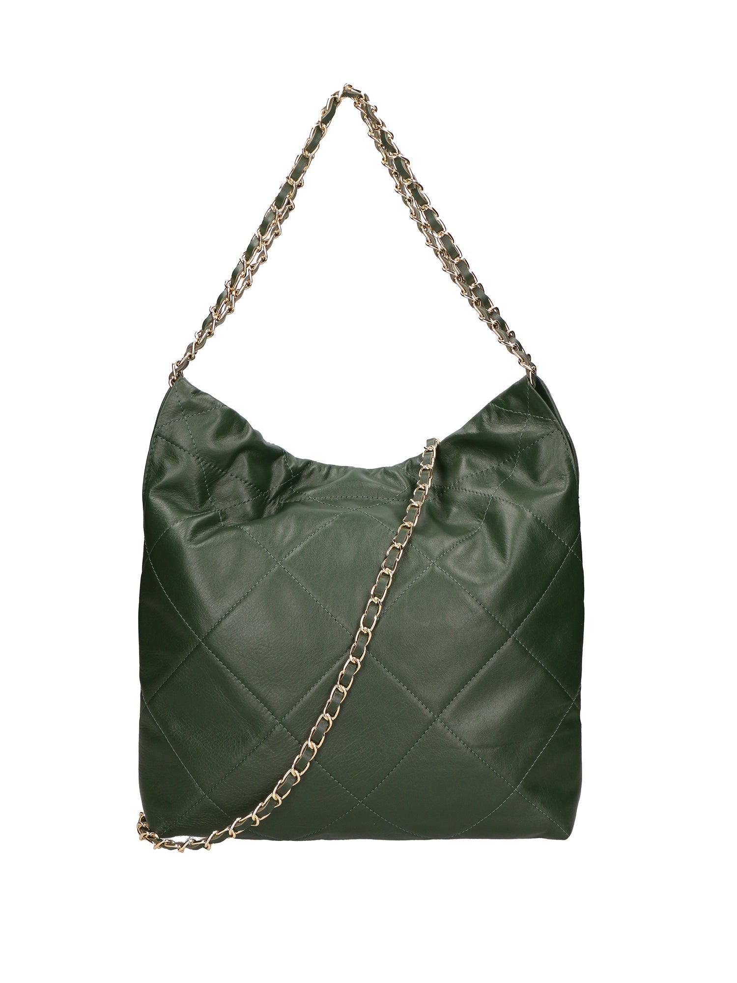 Violante Borsa a spalla donna Vera pelle 06897-S14 VERDE SCURO Chiara Ferretti