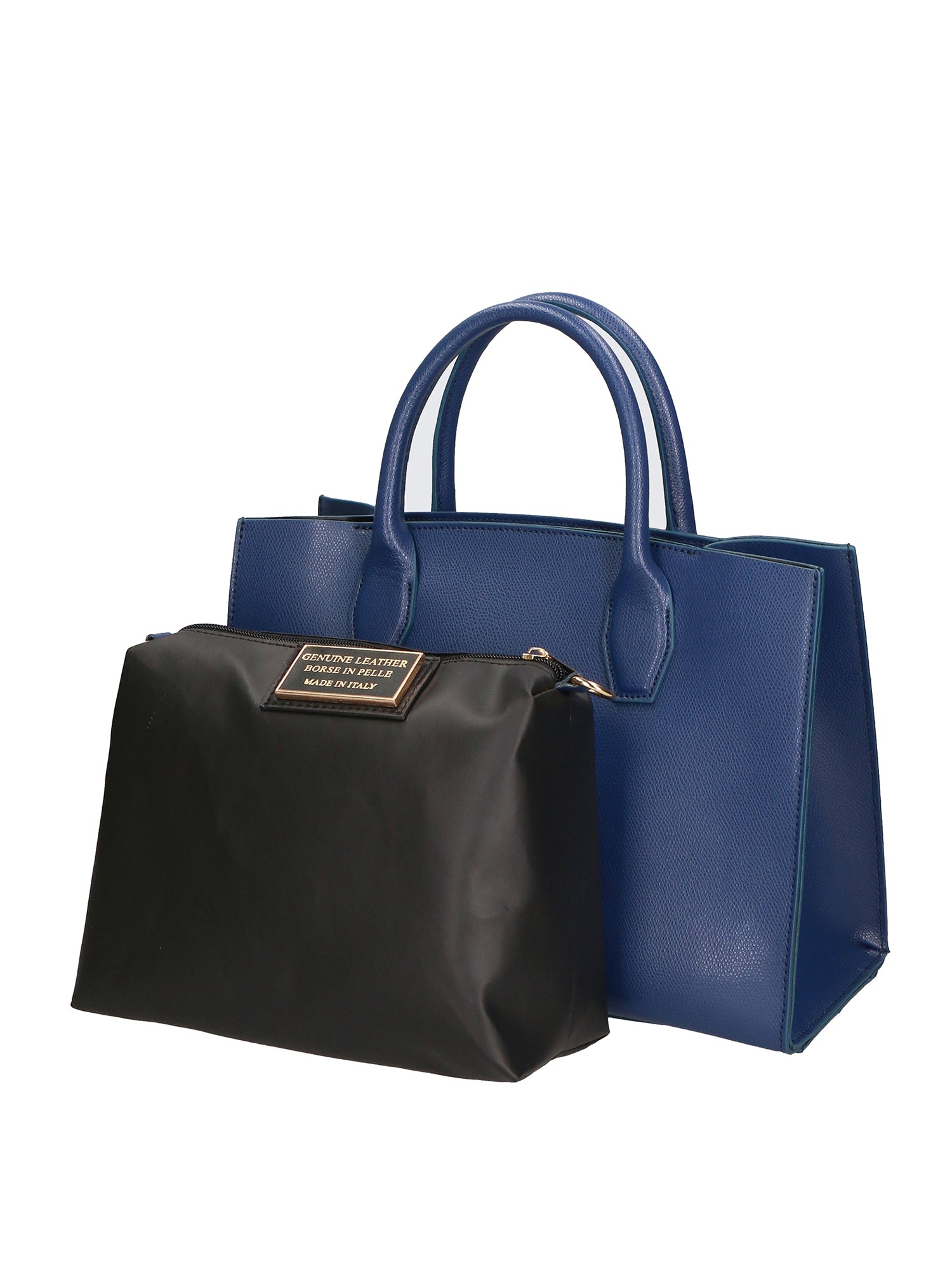 Lodovica Damenhandtasche aus echtem Leder, hergestellt in Italien, 22 x 32 x 13 cm