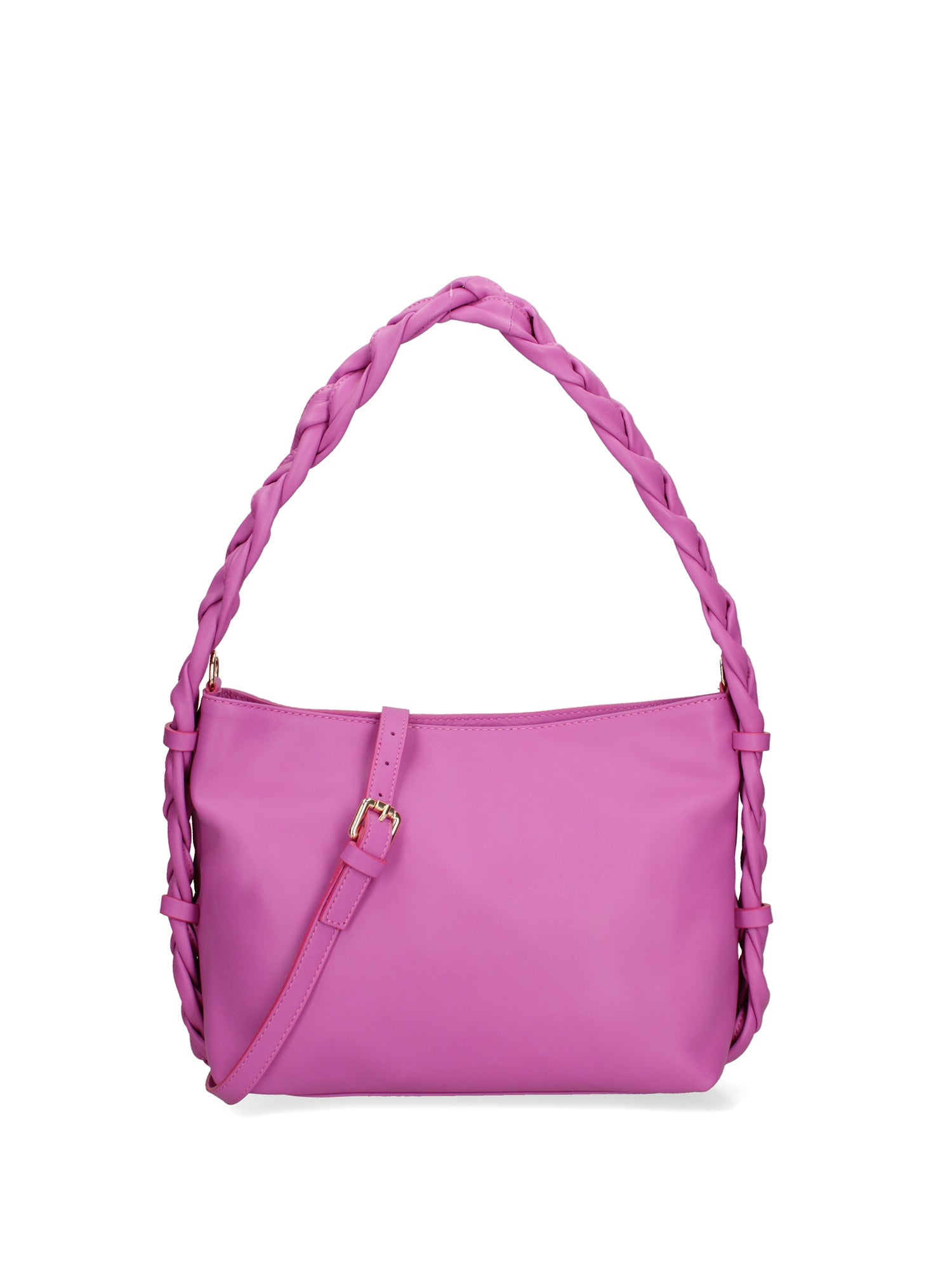 Isara Borsa a spalla da donna Vera pelle 07170-S602 FUXIA CHIARO Chiara Ferretti