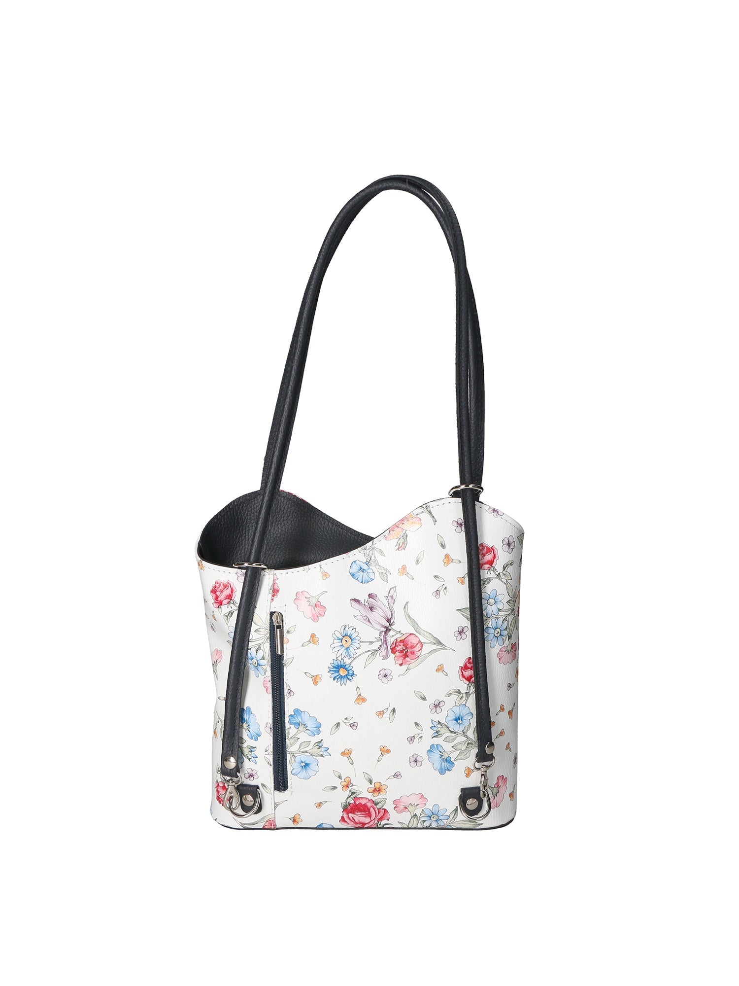 Elsa Borsa a spalla da donna Vera pelle 80056-D26 BLU SCURO DARK BLUE Chiara Ferretti