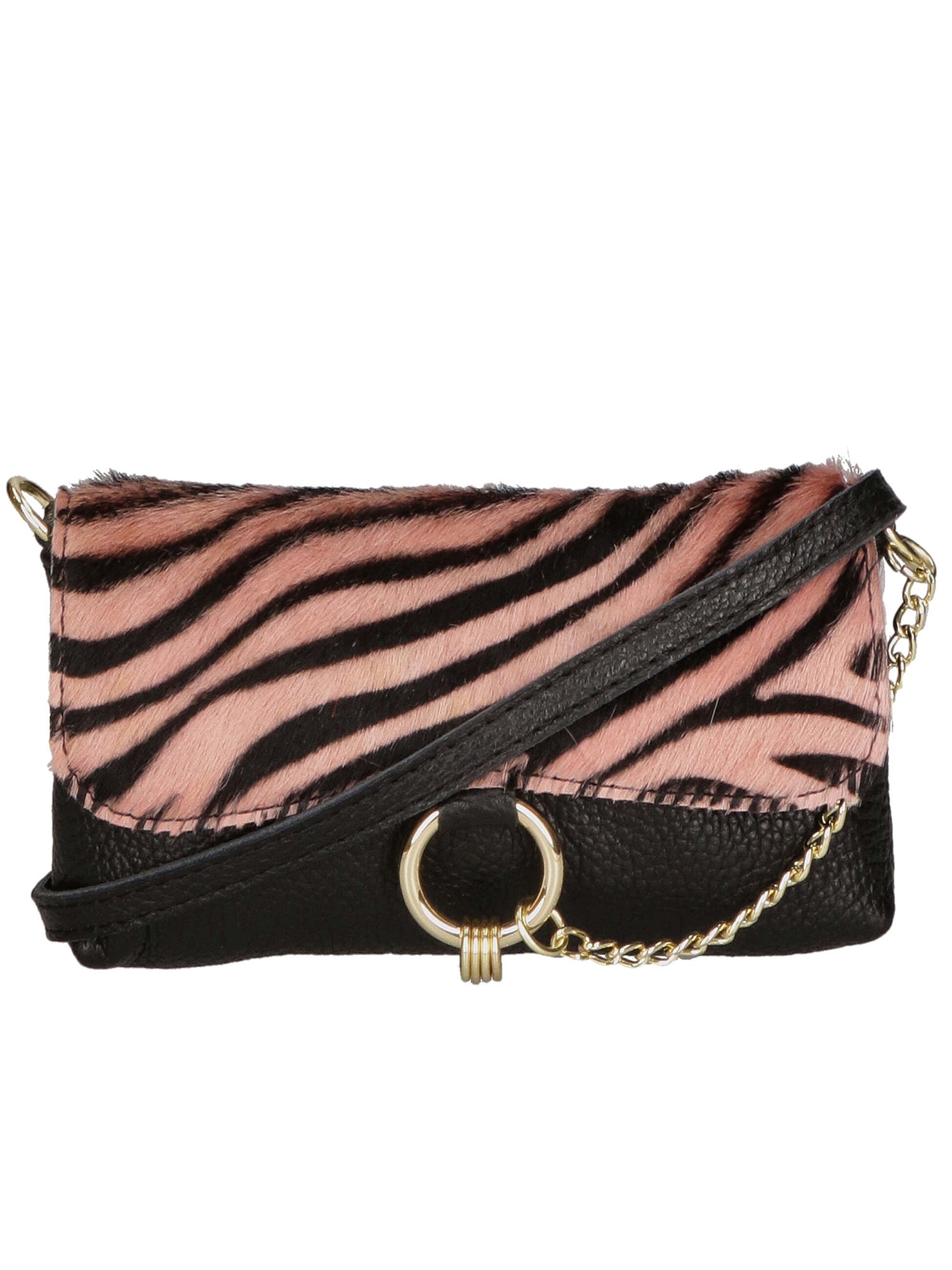 Safira Borsa a mano da donna Vera pelle 04760-ZEBRA ROSA Chiara Ferretti