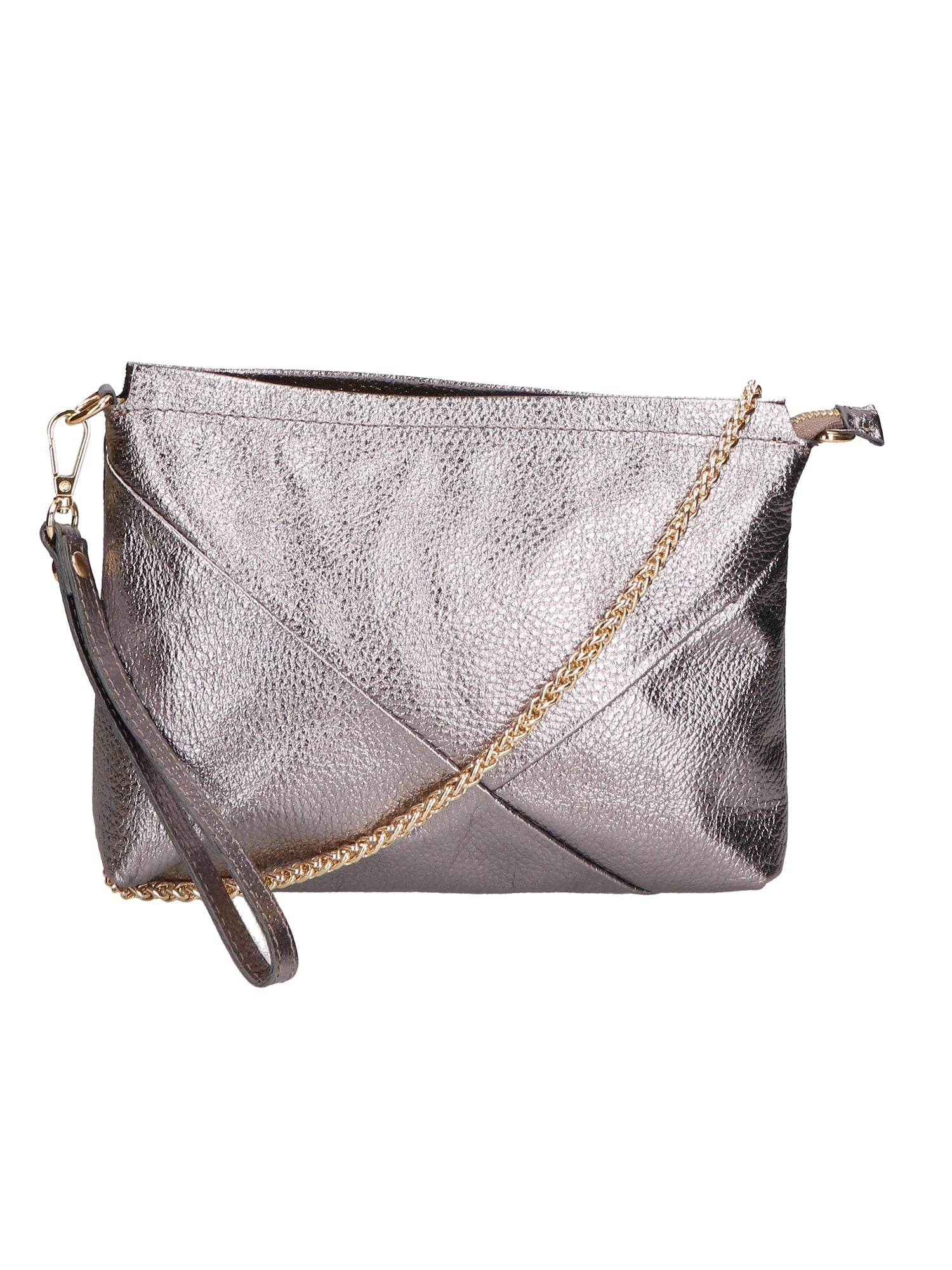 Pochette da Donna Giorgia in Vera Pelle Made in Italy 19x27x2 cm