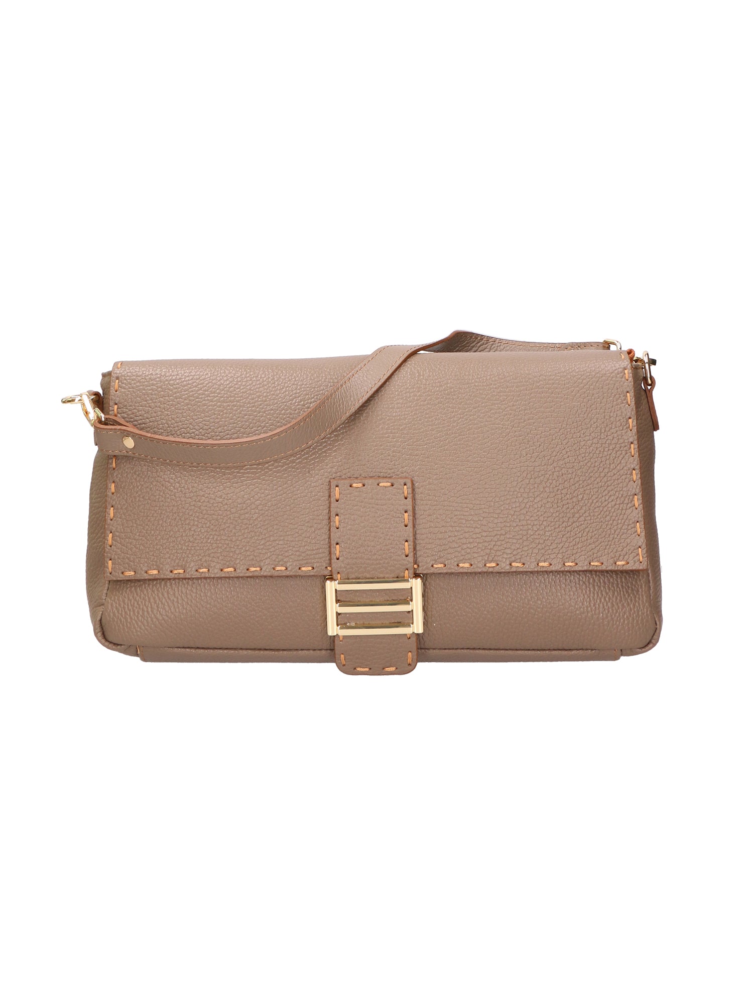 Walda Borsa a spalla da donna Vera pelle 06868-D40 TAUPE Chiara Ferretti