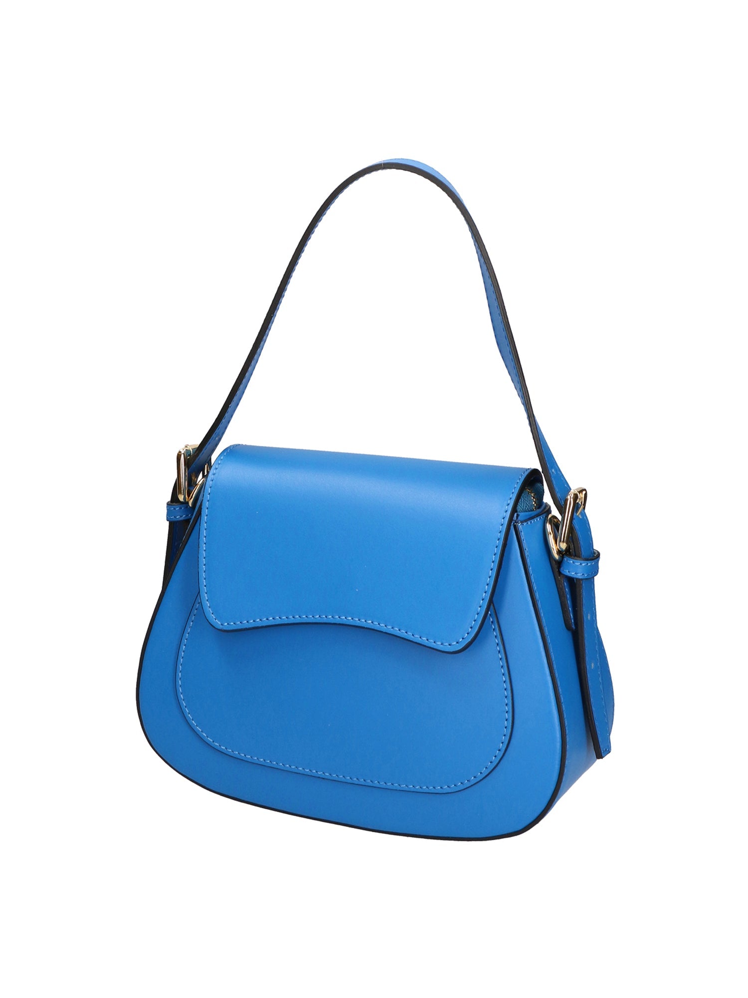 Giulia Borsa a spalla da donna Vera pelle 05958-L222 BLU ASTER Chiara Ferretti