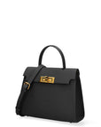 Borsa a Mano in Vera Pelle Nero
