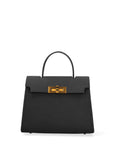 Borsa a Mano in Vera Pelle Nero