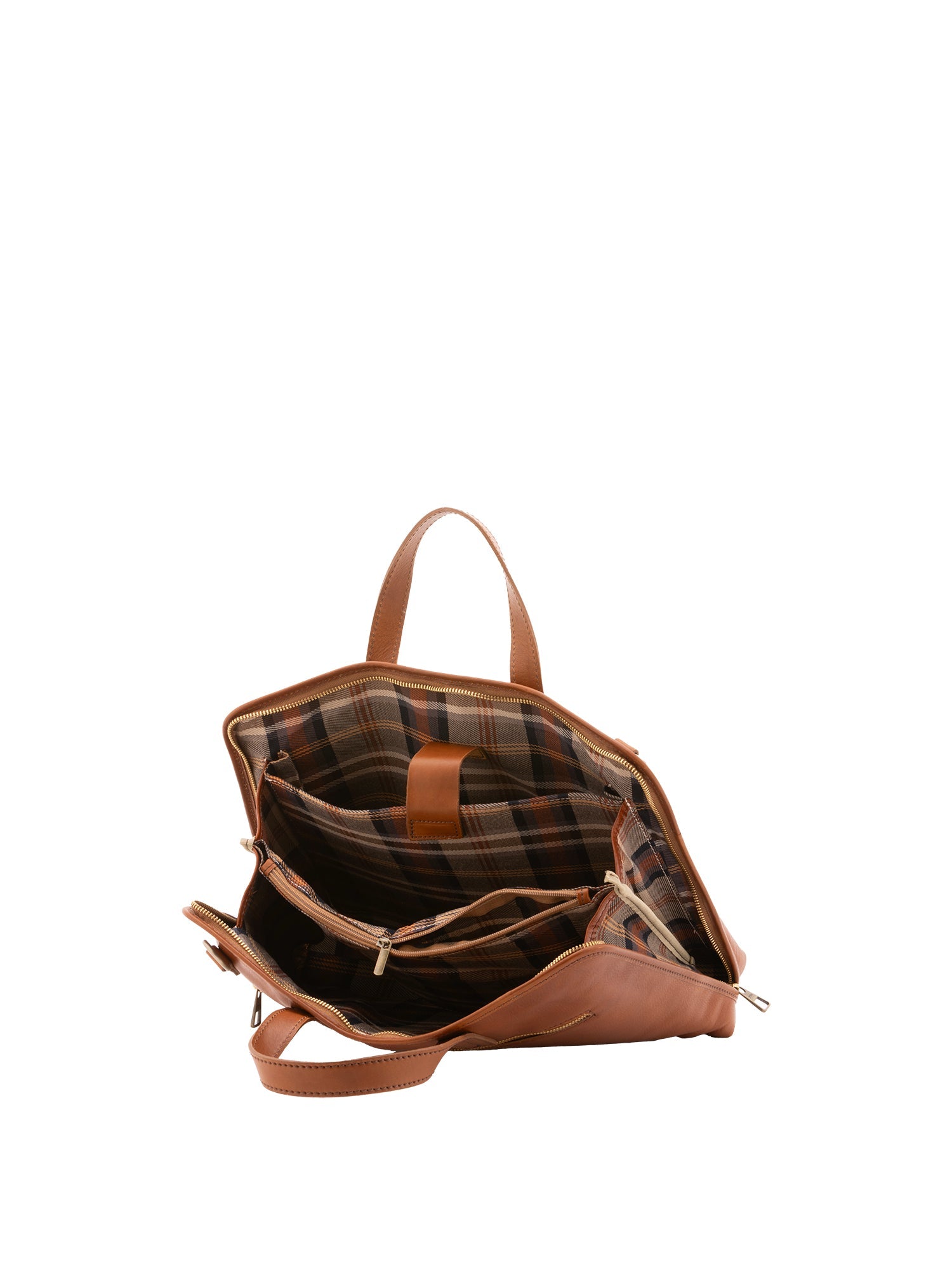 Borsa a mano unisex in vera pelle 100% cotone 4453-MIELE Alessia Firenze