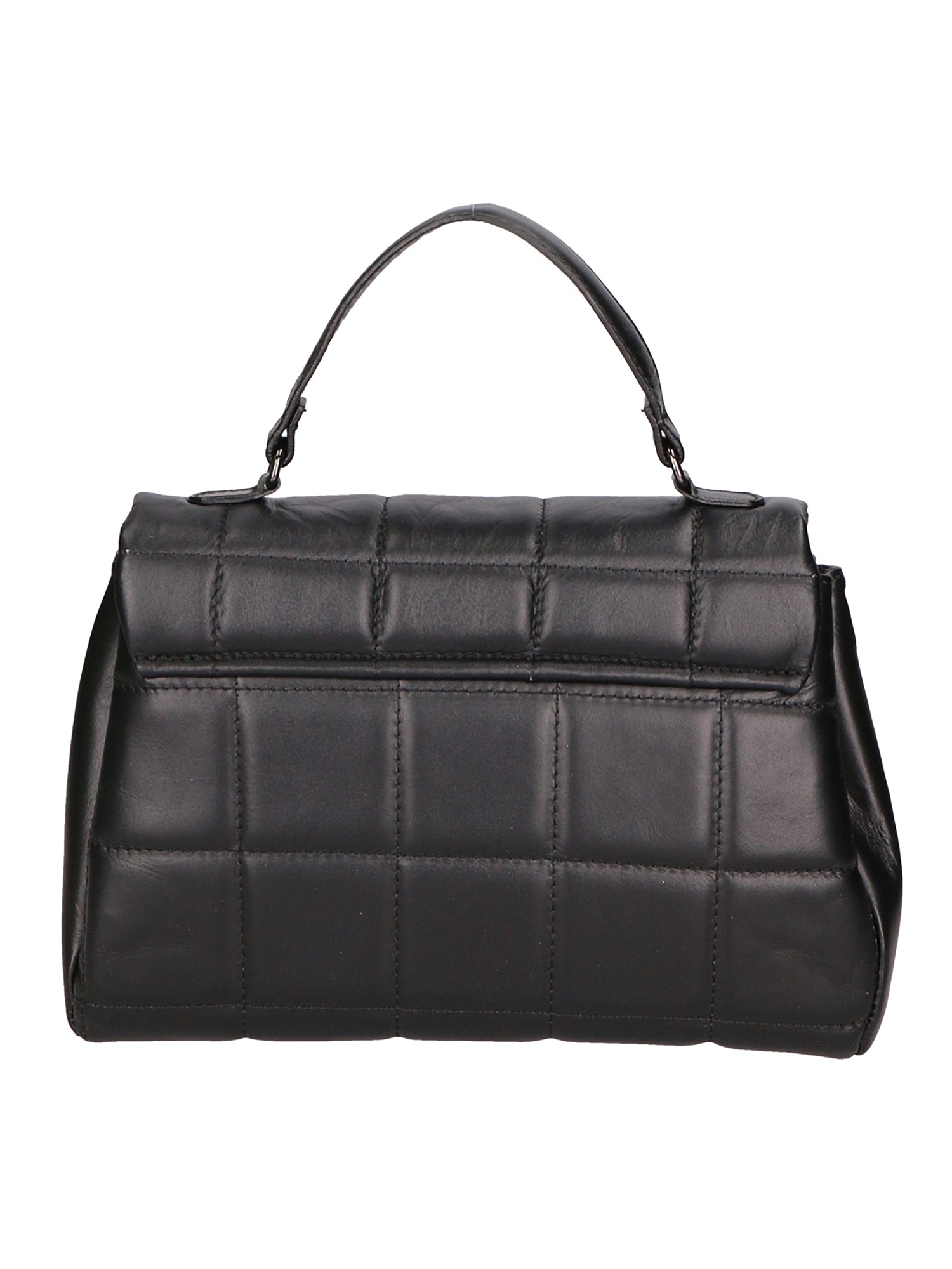 Purple Women's Handbag in Genuine Leather Made in Italy 17x28x7 cm