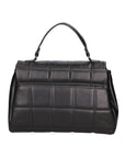 Purple Women's Handbag in Genuine Leather Made in Italy 17x28x7 cm