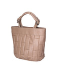 Olimpia Damenhandtasche aus echtem Leder, hergestellt in Italien, 24 x 28 x 14 cm