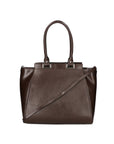 Fatima Borsa a mano da donna 100% pelle 9060-TMORO DARK BROWN Chiara Ferretti