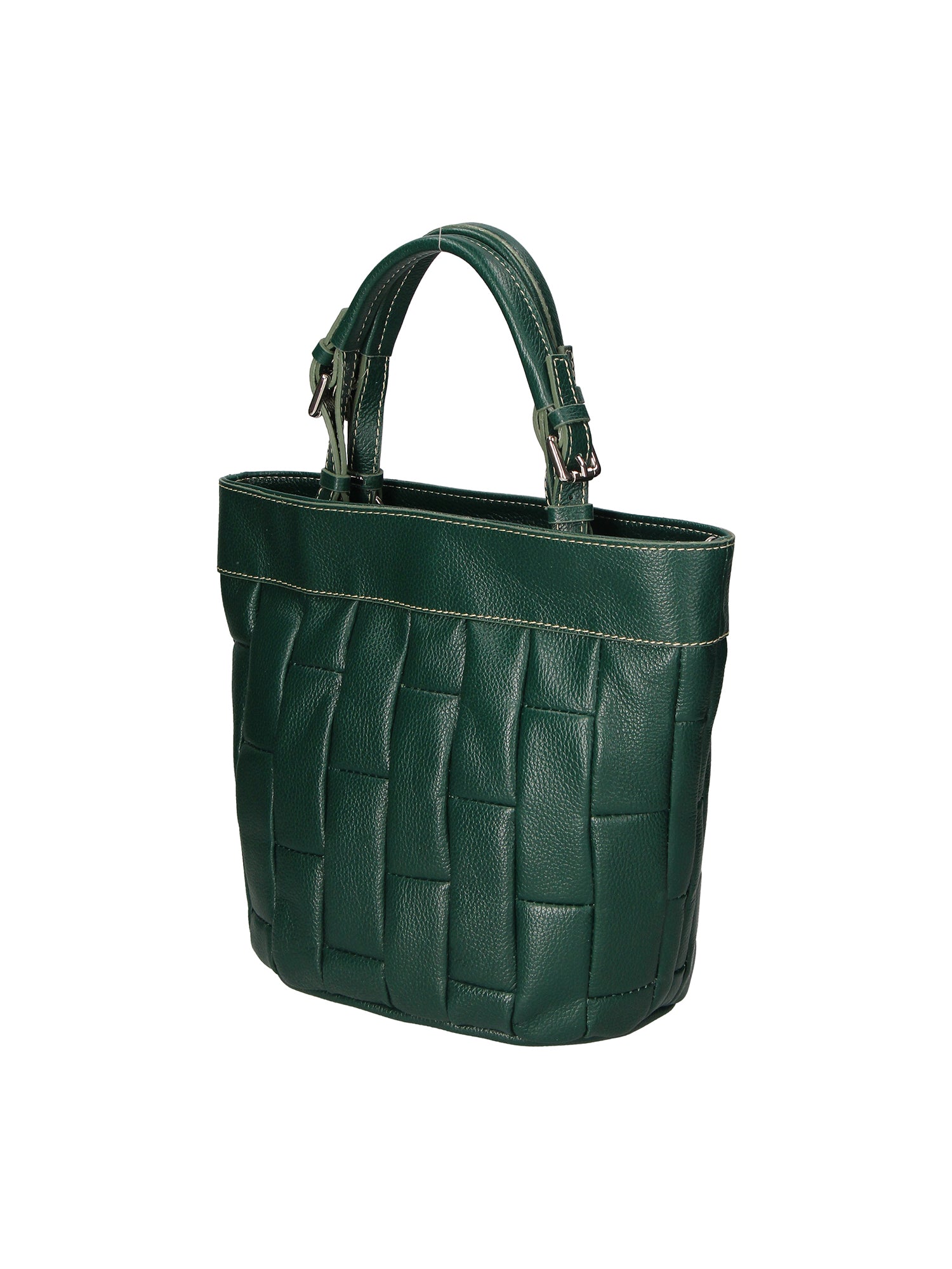 Olimpia Damenhandtasche aus echtem Leder, hergestellt in Italien, 24 x 28 x 14 cm