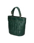 Olimpia Damenhandtasche aus echtem Leder, hergestellt in Italien, 24 x 28 x 14 cm