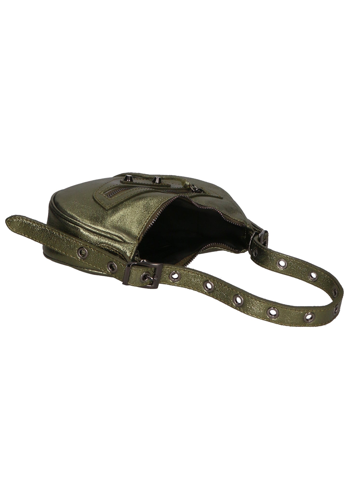 Gloria Damenhandtasche aus echtem Leder, hergestellt in Italien, 12 x 25 x 6 cm