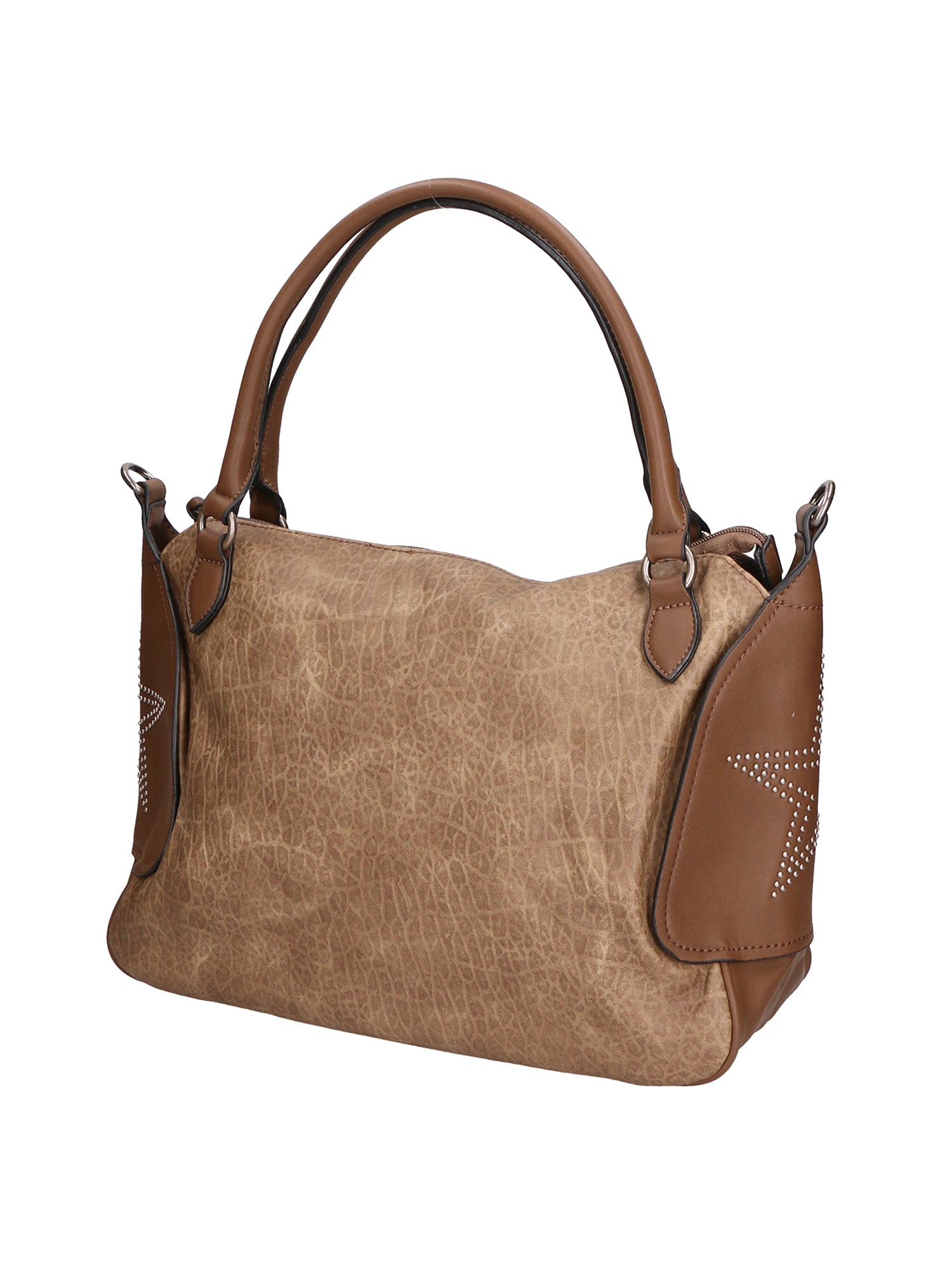 Rosa Borsa a mano da donna Ecopelle 8016-TAUPE Chiara Ferretti