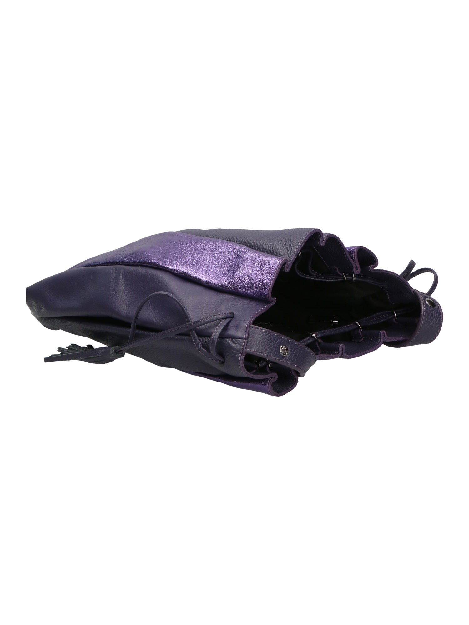 Nunzia Borsa a spalla da donna Vera pelle 576042-VIOLA PURPLE Chiara Ferretti