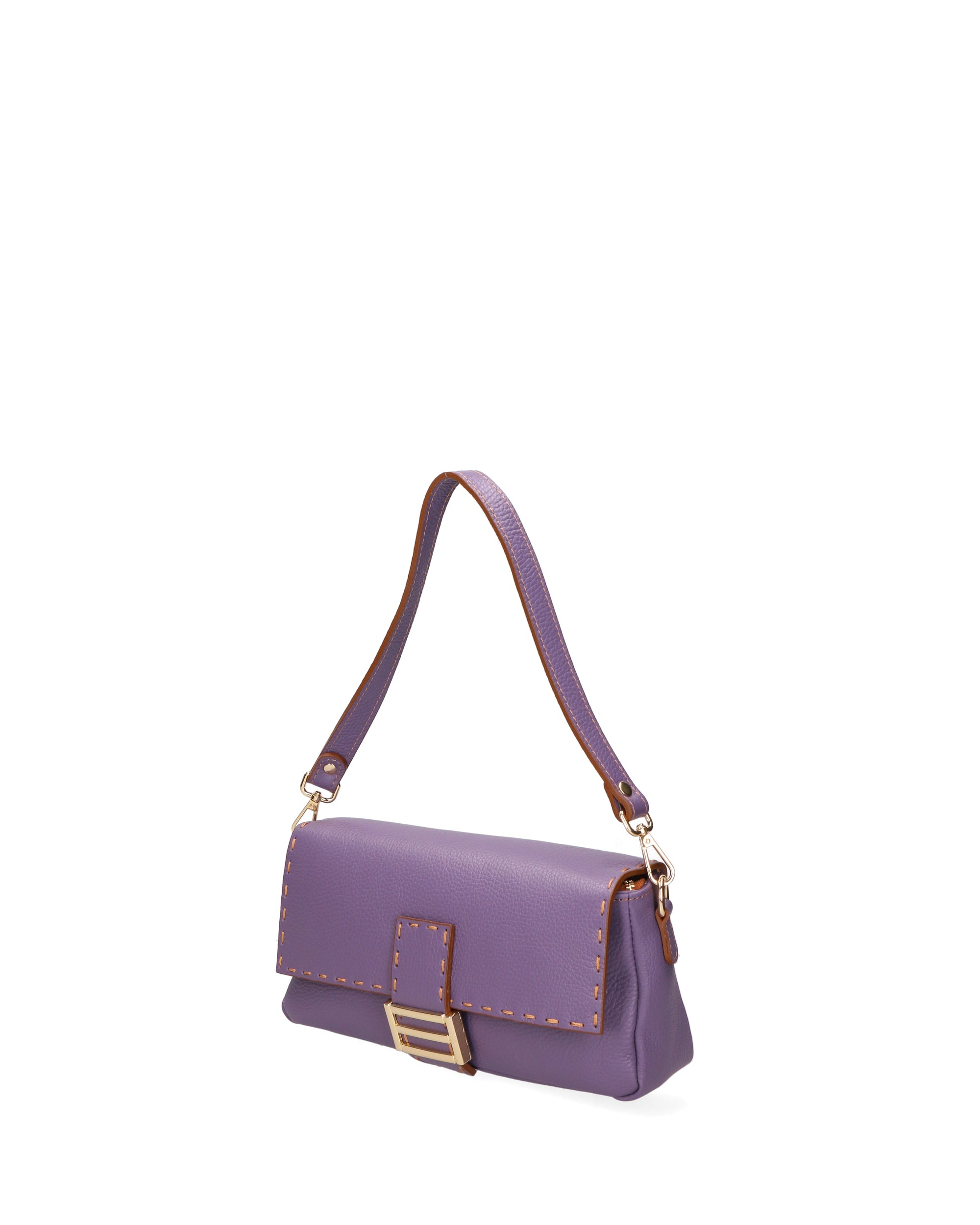 Borsa a spalla da Donna Wally in Vera Pelle Made in Italy 29x13x9 cm