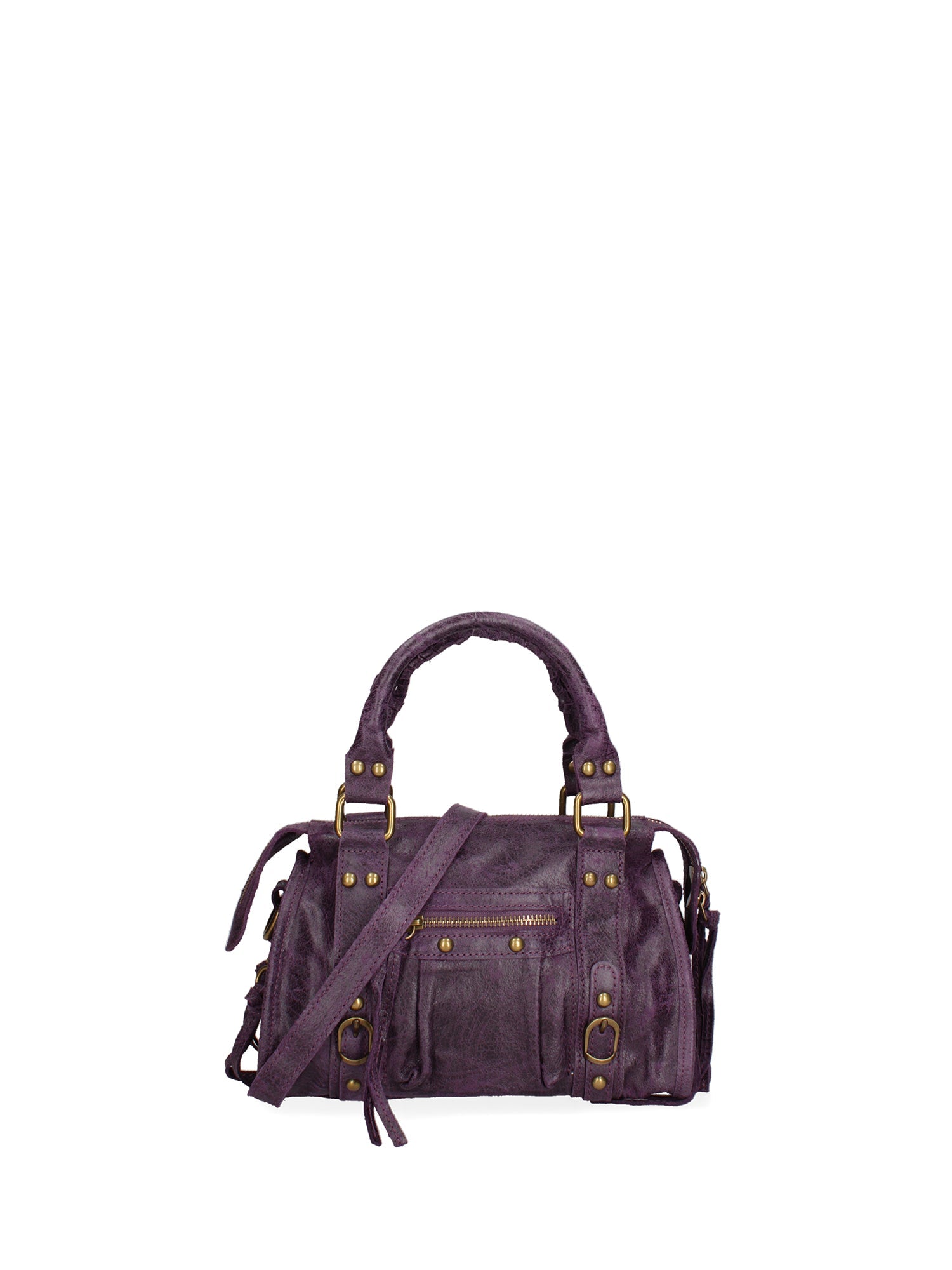 Erisia Borsa a spalla da donna Vera pelle 06091-038 VIOLA SCURO Chiara Ferretti