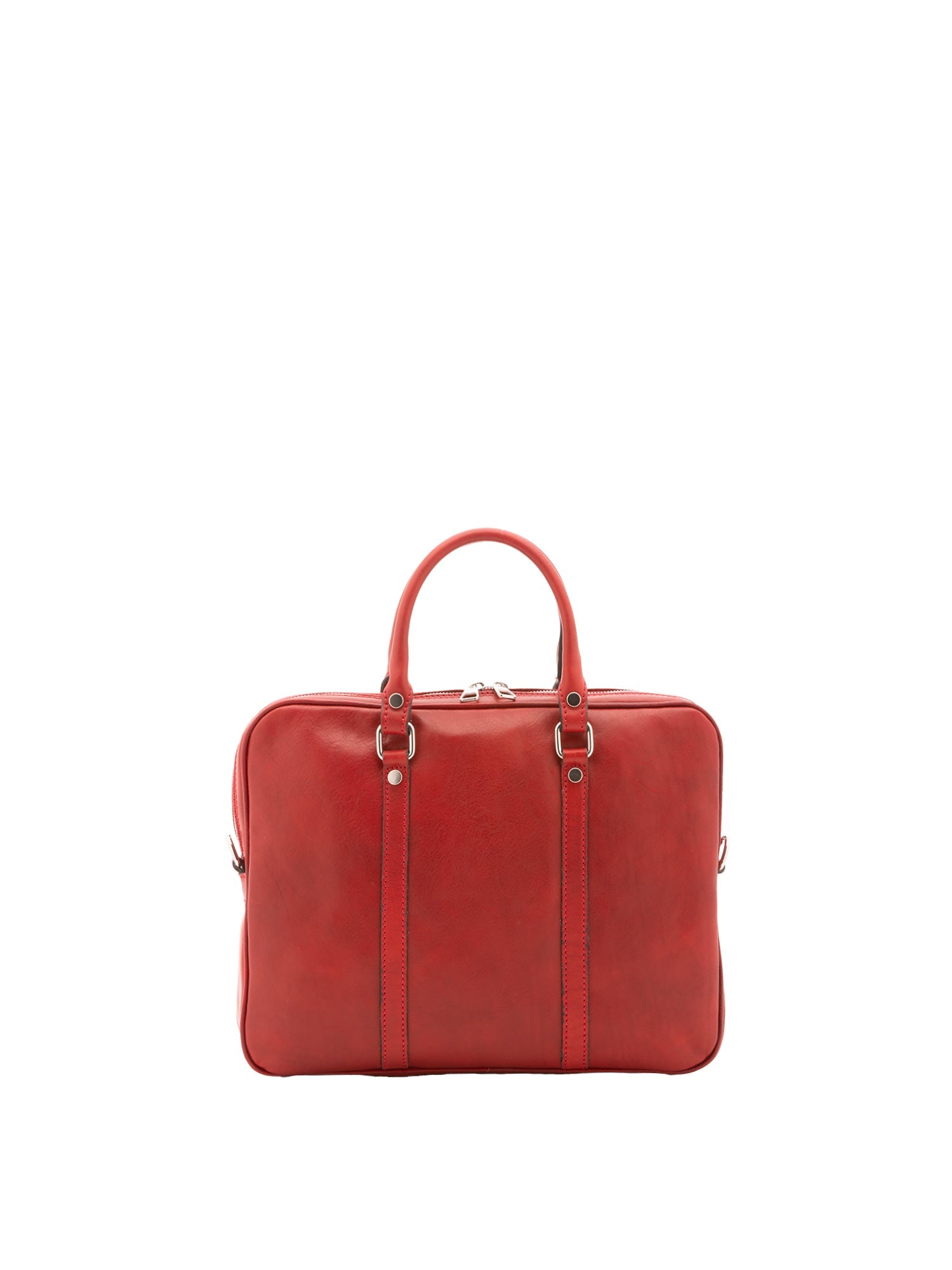 Borsa a mano unisex in vera pelle Made in Italy 4540-ROSSO Alessia Firenze