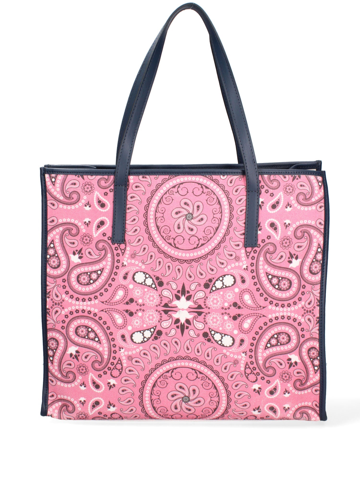 Taormina Borsa a spalla da donna Tela + Vera Pelle 5370-7-L318 BLU NAVY Chiara Ferretti