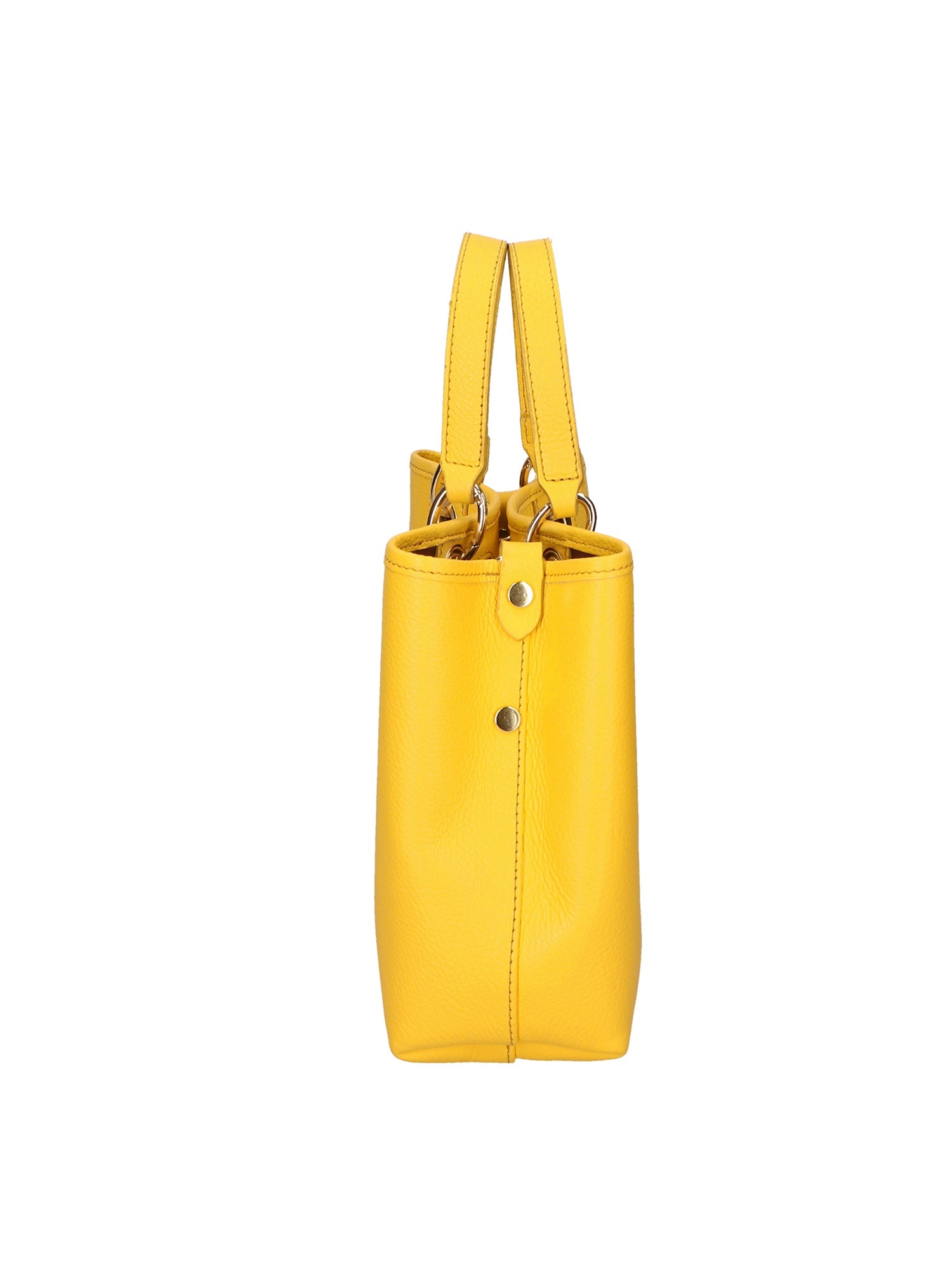 Helga Borsa a mano da donna 100% pelle 06106-D64 GIALLO YELLOW Chiara Ferretti
