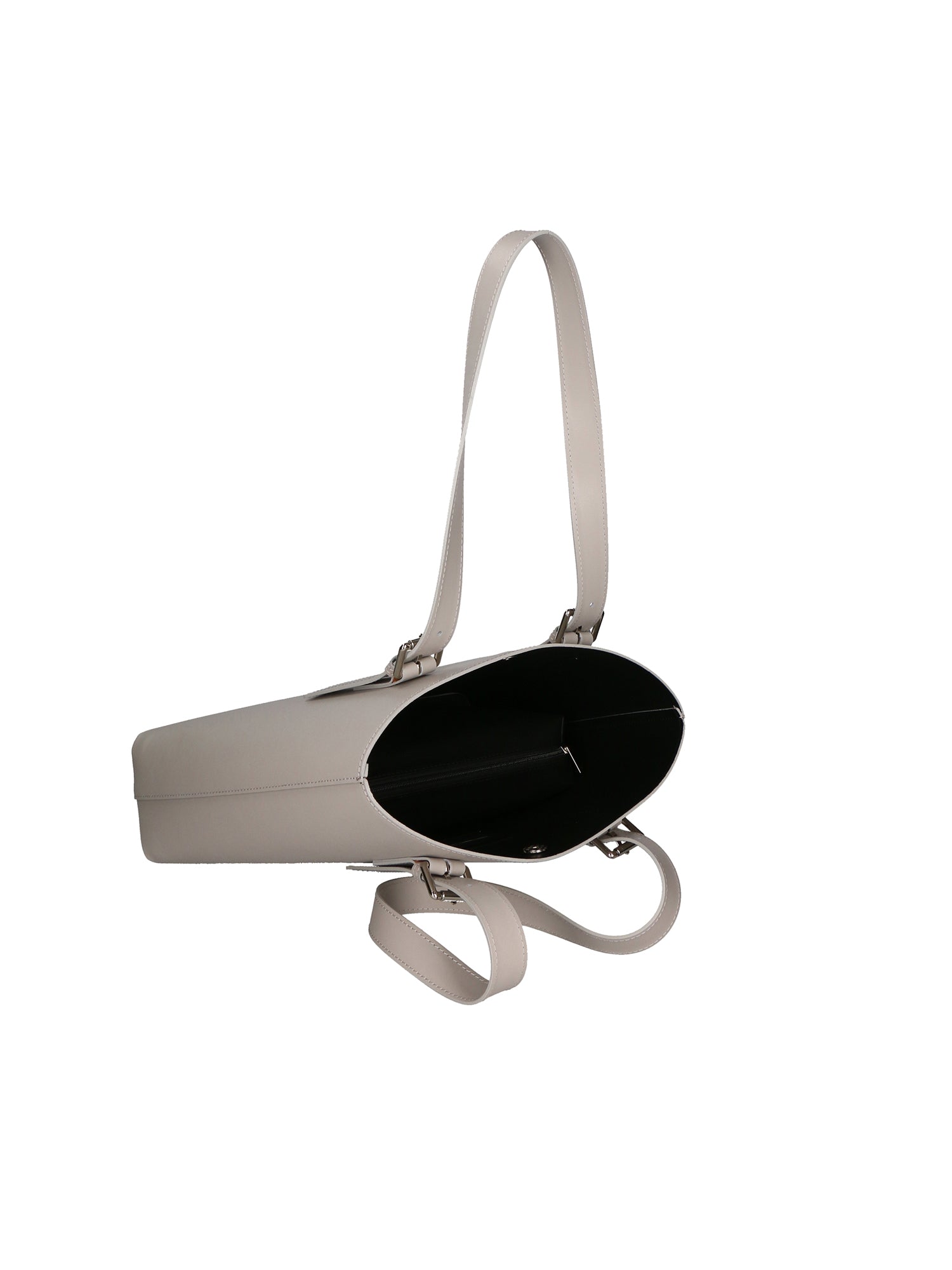 Germana Borsa a spalla da donna 100% pelle 05924-B86 GRIGIO Chiara Ferretti