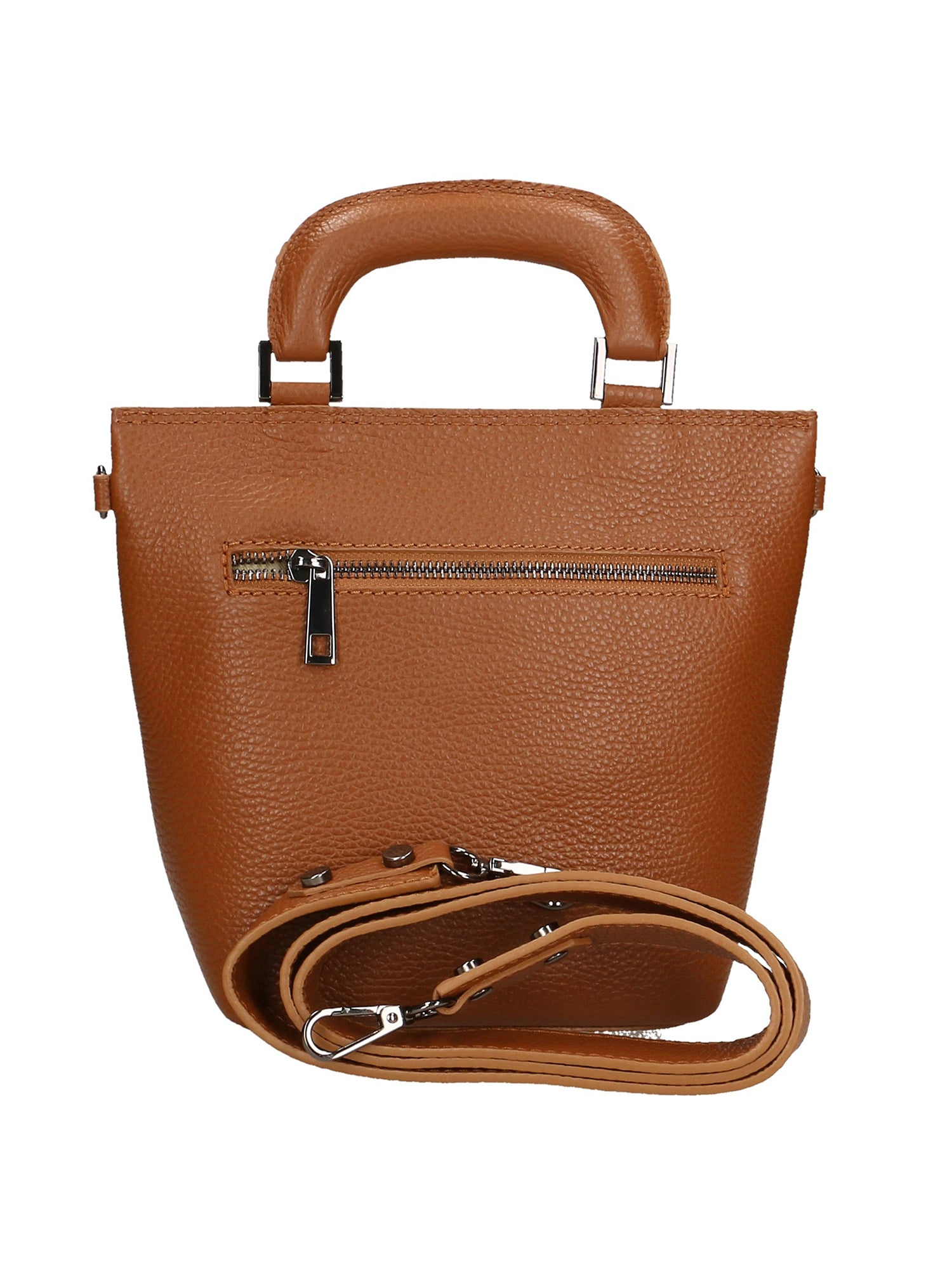 Luciana Borsa a mano da donna Vera pelle 02209-D17 CUOIO SCURO DARK COGNAC Chiara Ferretti
