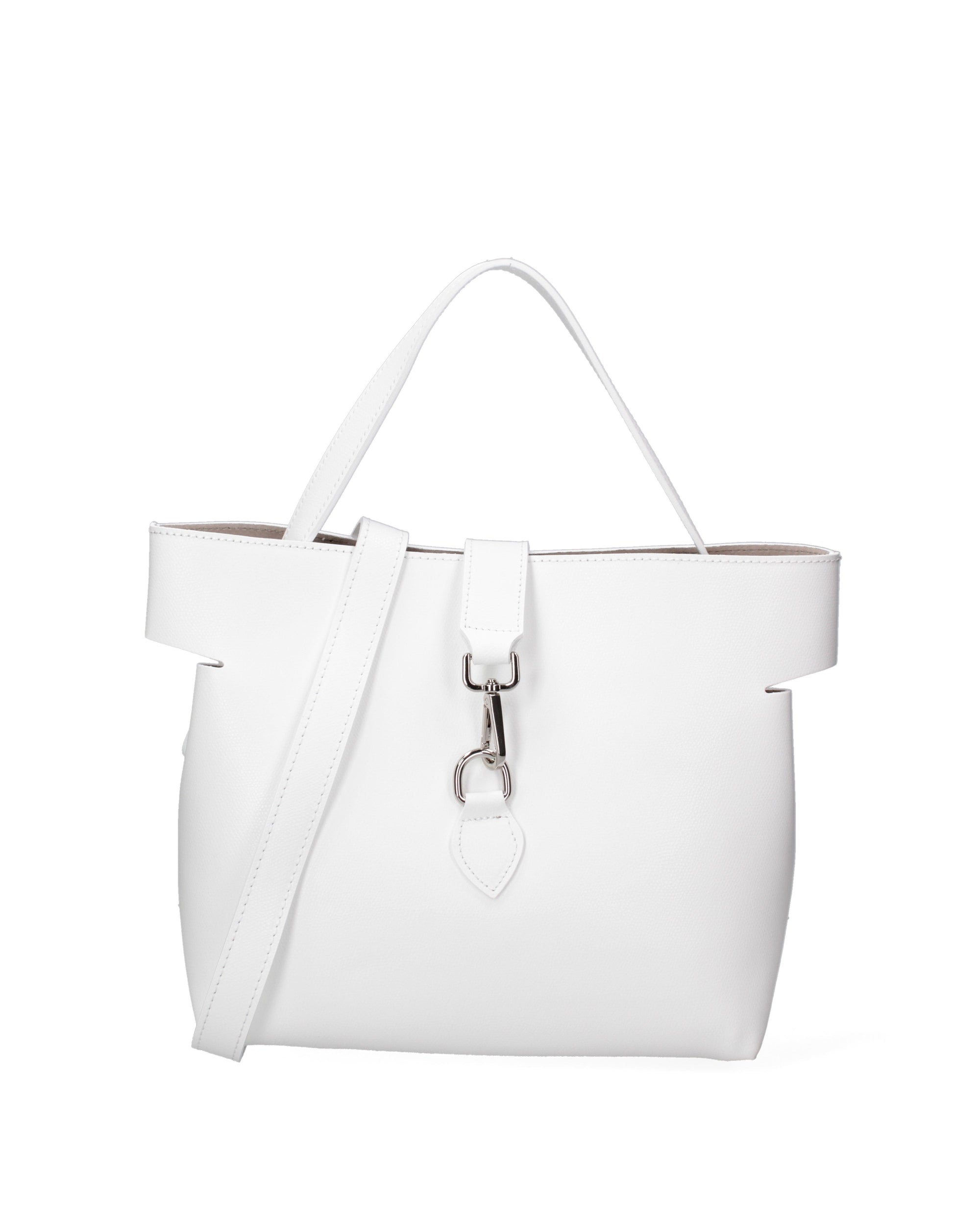 Liviana Borsa a mano da donna Vera pelle 07379-PL01 BIANCO Chiara Ferretti