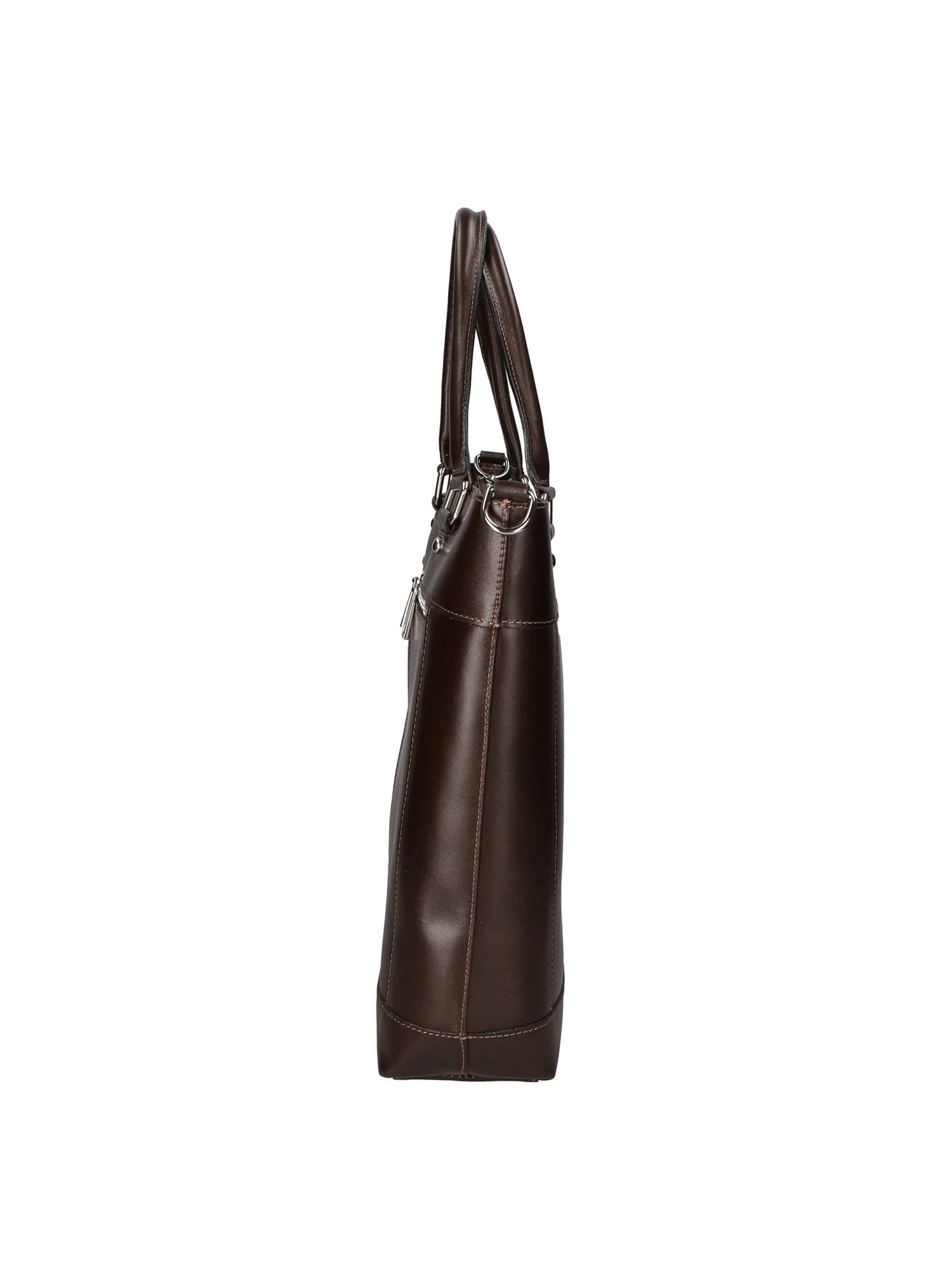 Flaminia Borsa a mano da donna Vera pelle 9115-TMORO DARK BROWN Chiara Ferretti