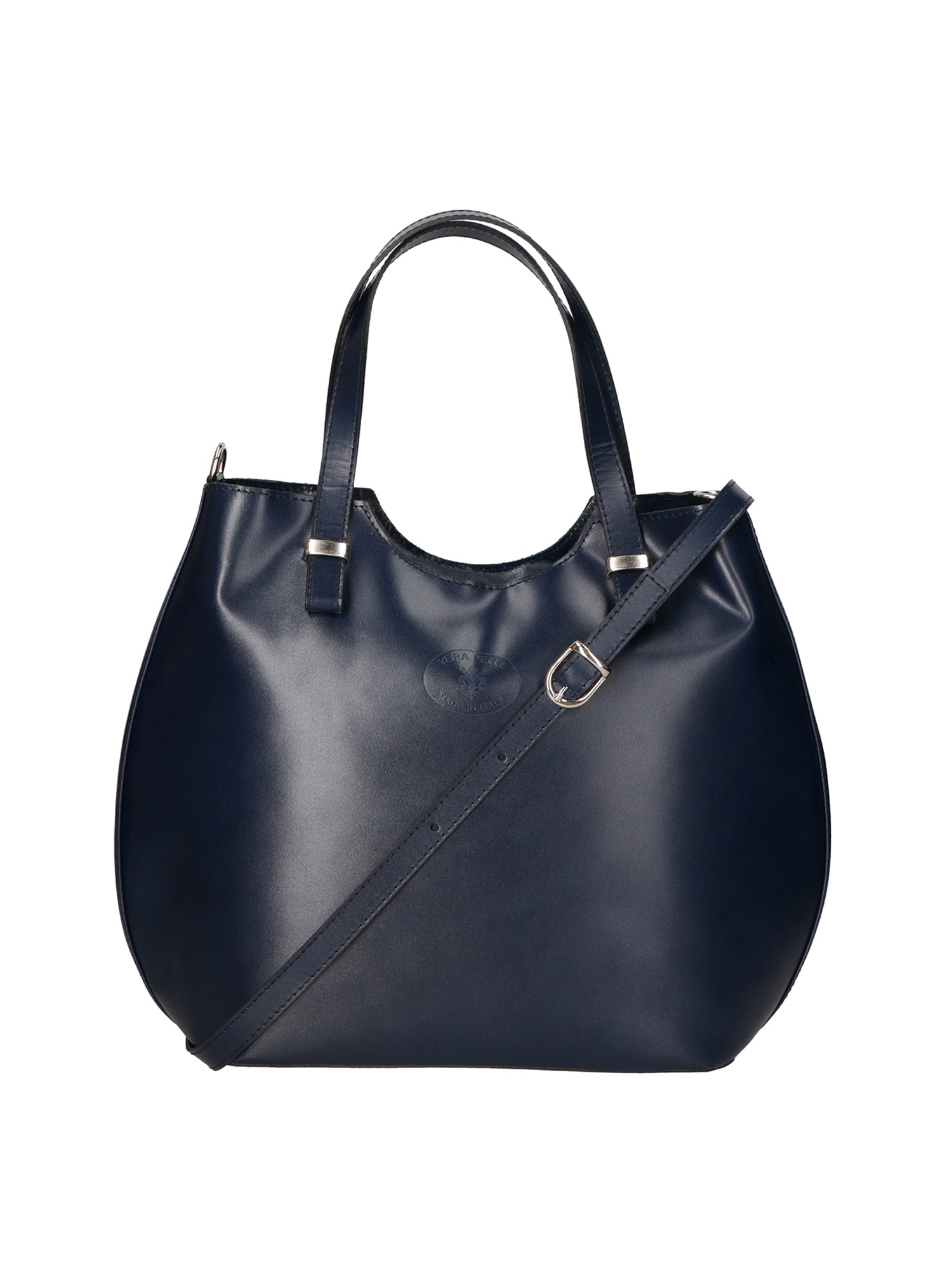 Egle Borsa a mano da donna Vera pelle 80046-BLU Chiara Ferretti