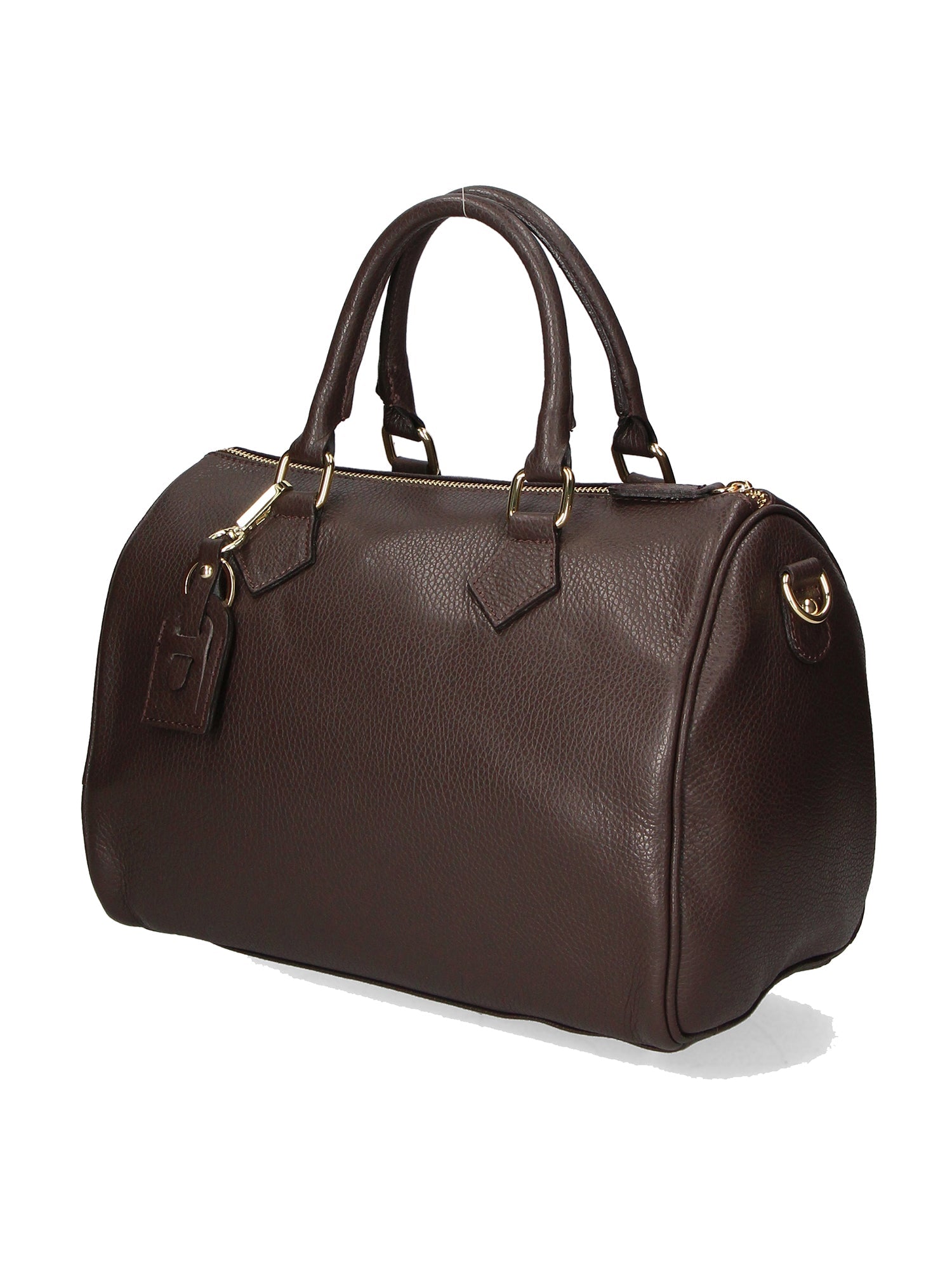 Aralia Borsa a bauletto da donna 100% pelle 5176-D23 T.MORO DARK BROWN Chiara Ferretti