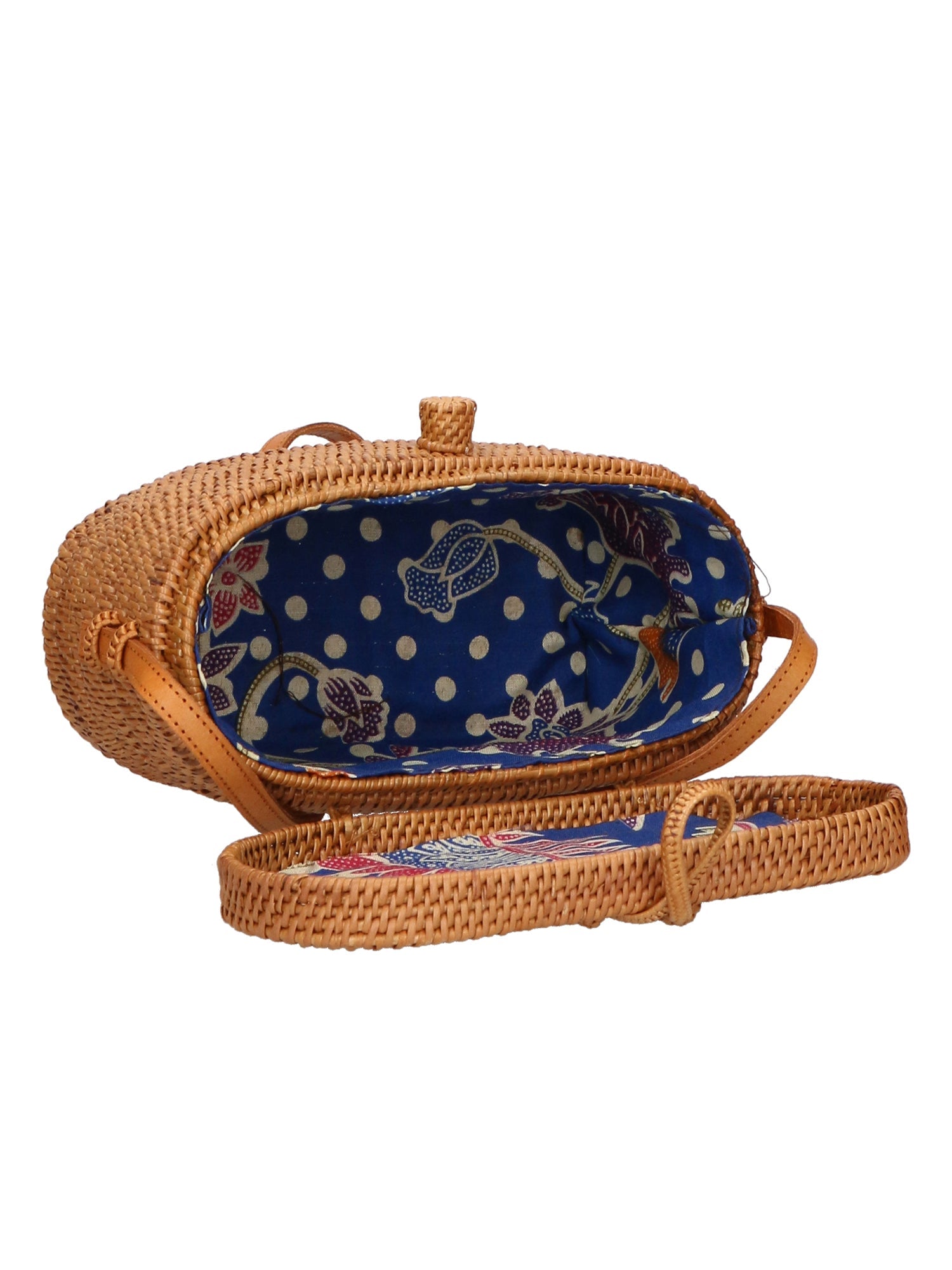 Leda Borsa a tracolla da donna Rattan 88022-MIX Chiara Ferretti