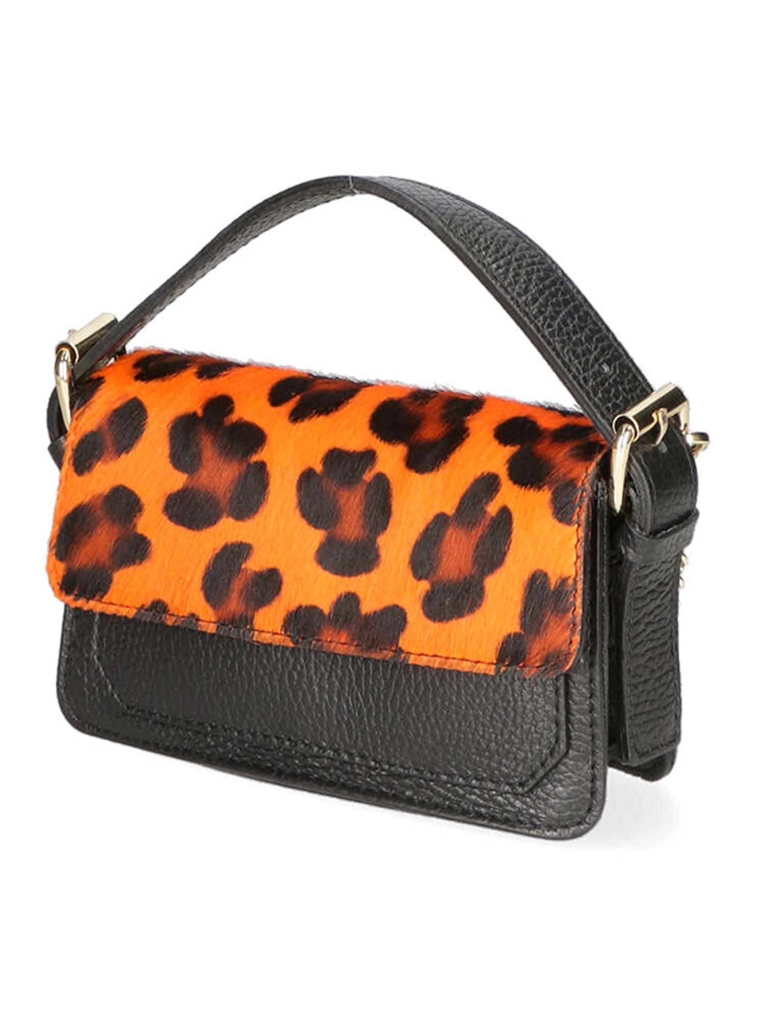 Aleide Damen-Clutch aus echtem Leder, hergestellt in Italien, 11 x 18 x 6,5 cm
