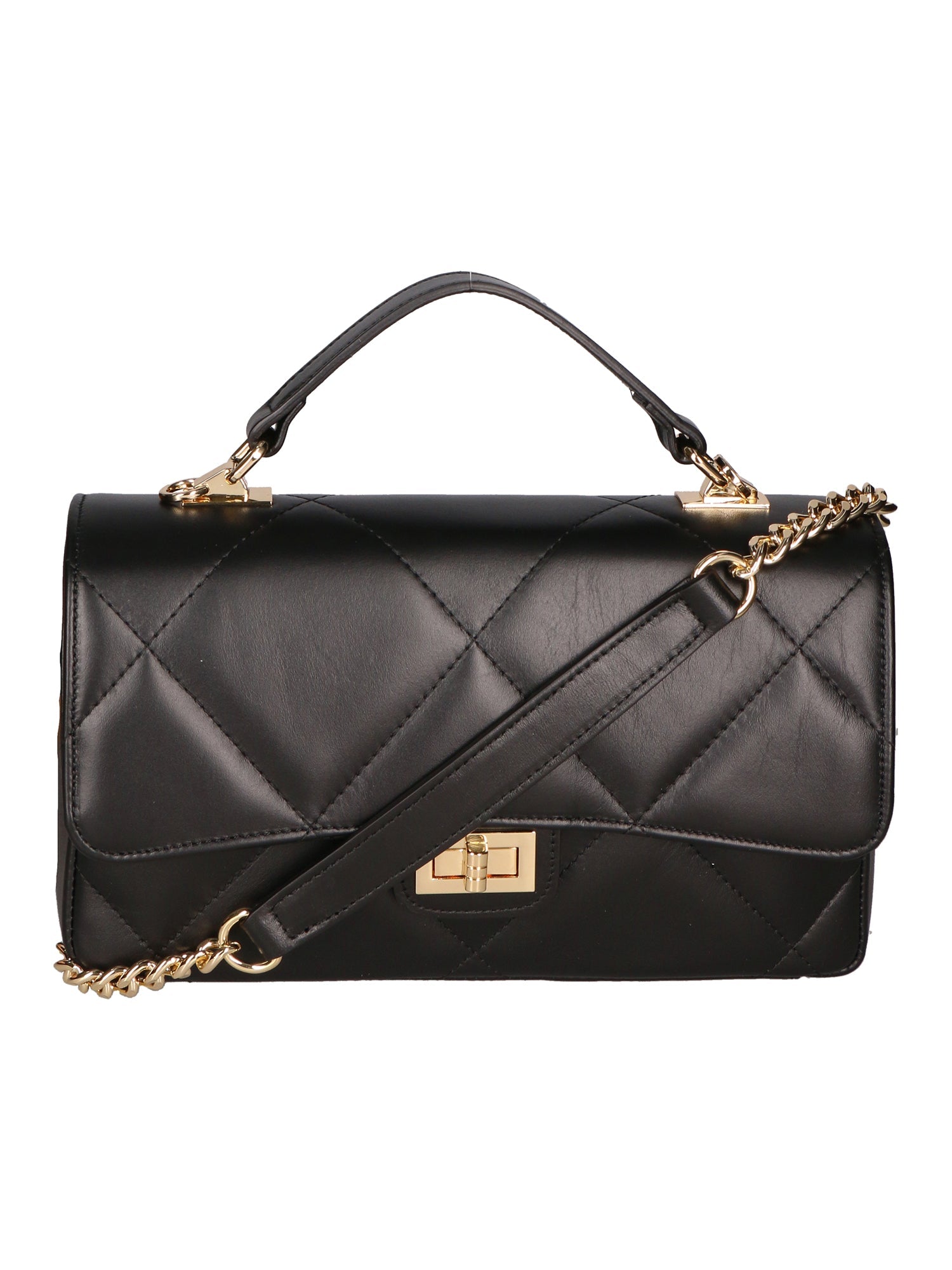Vita Borsa a spalla da donna Vera pelle 06879-S28 NERO Chiara Ferretti