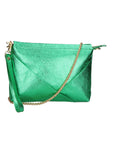 Giorgia Damen-Clutch aus echtem Leder, hergestellt in Italien, 19 x 27 x 2 cm