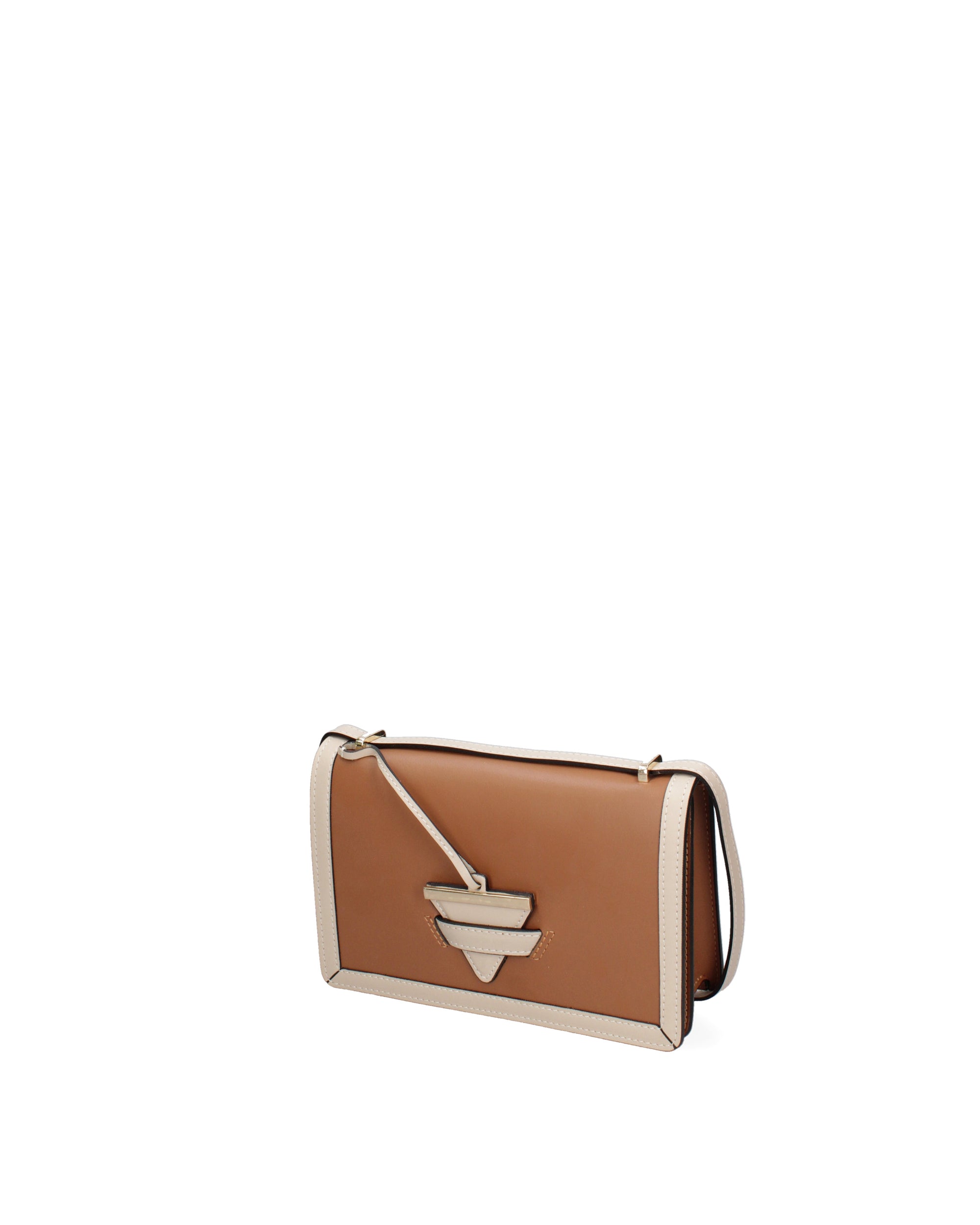 Ardena Borsa a tracolla da donna Vera pelle 1324-CUOIO+BEIGE Chiara Ferretti