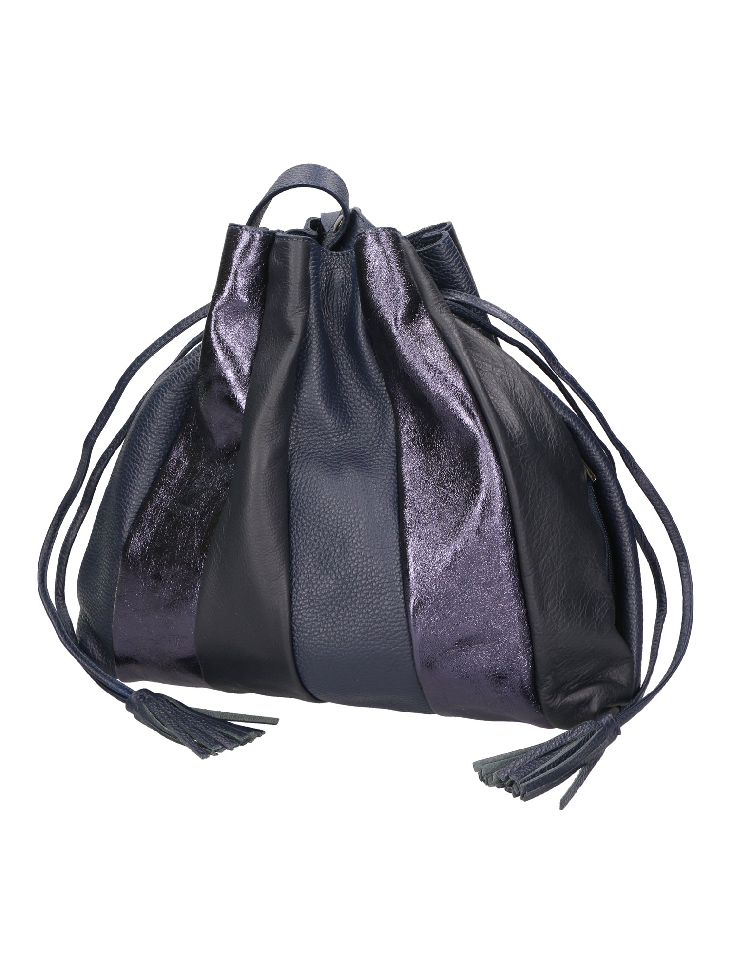 Nunzia Borsa a spalla da donna Vera pelle 576042-BLU DARK BLUE Chiara Ferretti