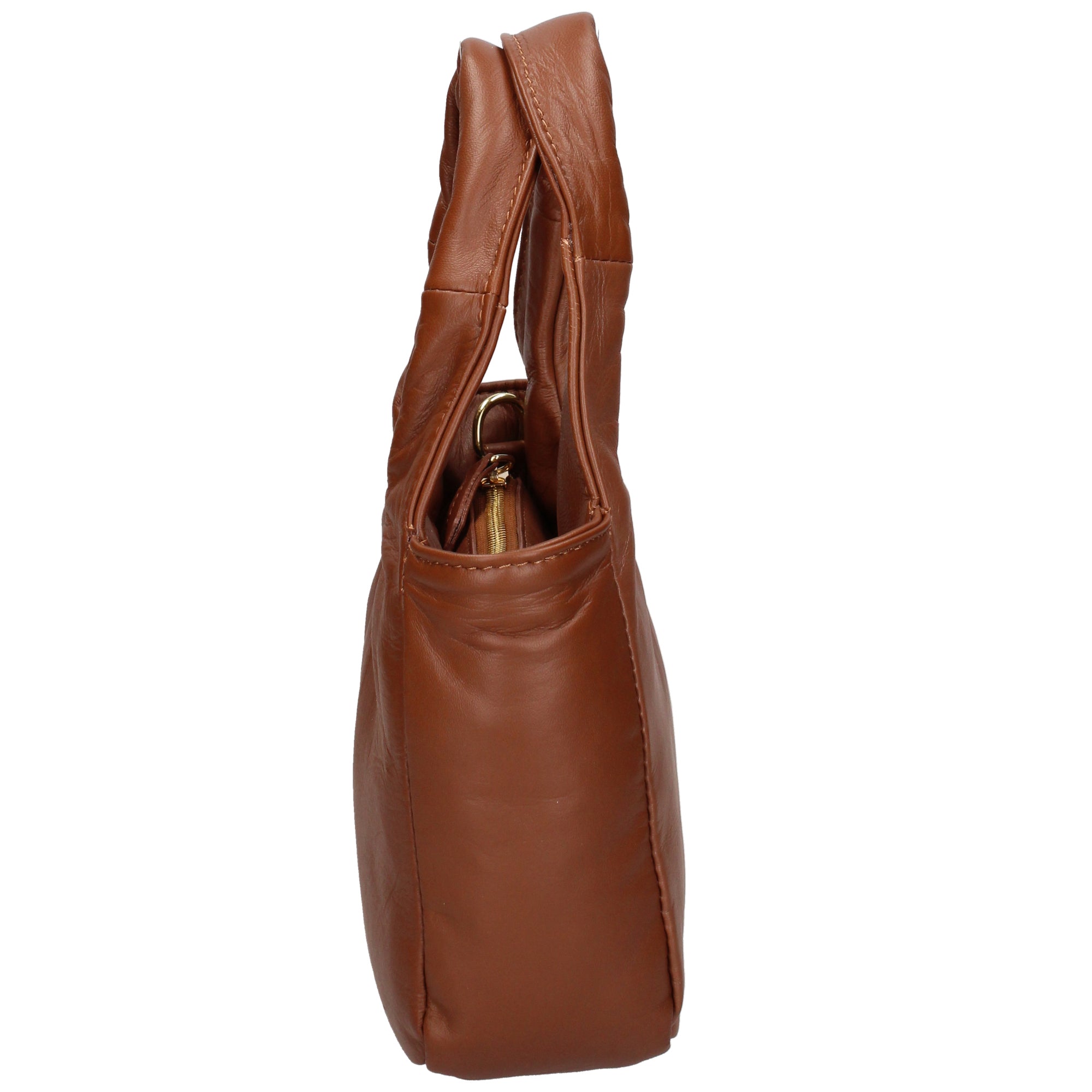 Virna Borsa a mano da donna Vera Pelle 06501-S17 CUOIO SCURO Chiara Ferretti