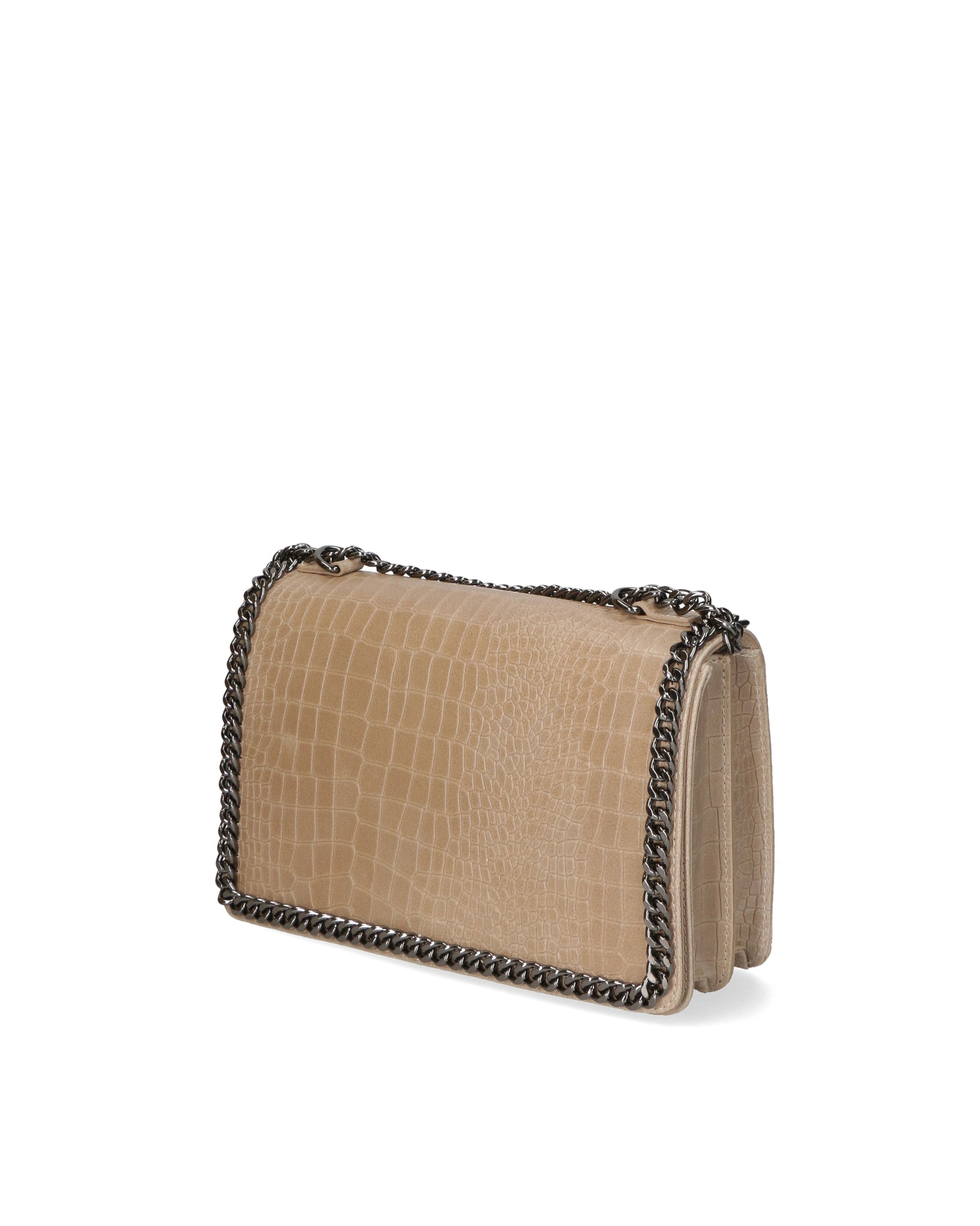 Crystalline Borsa a tracolla da donna Vera pelle 80066-TAUPE Chiara Ferretti