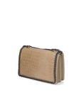 Crystalline Borsa a tracolla da donna Vera pelle 80066-TAUPE Chiara Ferretti