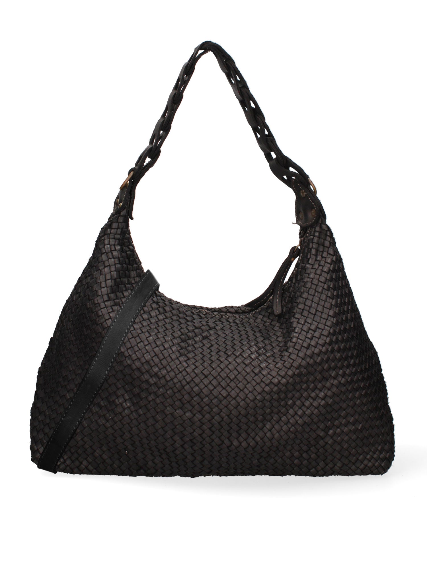 Asteria Borsa a spalla da donna Vera pelle 7799-NERO Chiara Ferretti